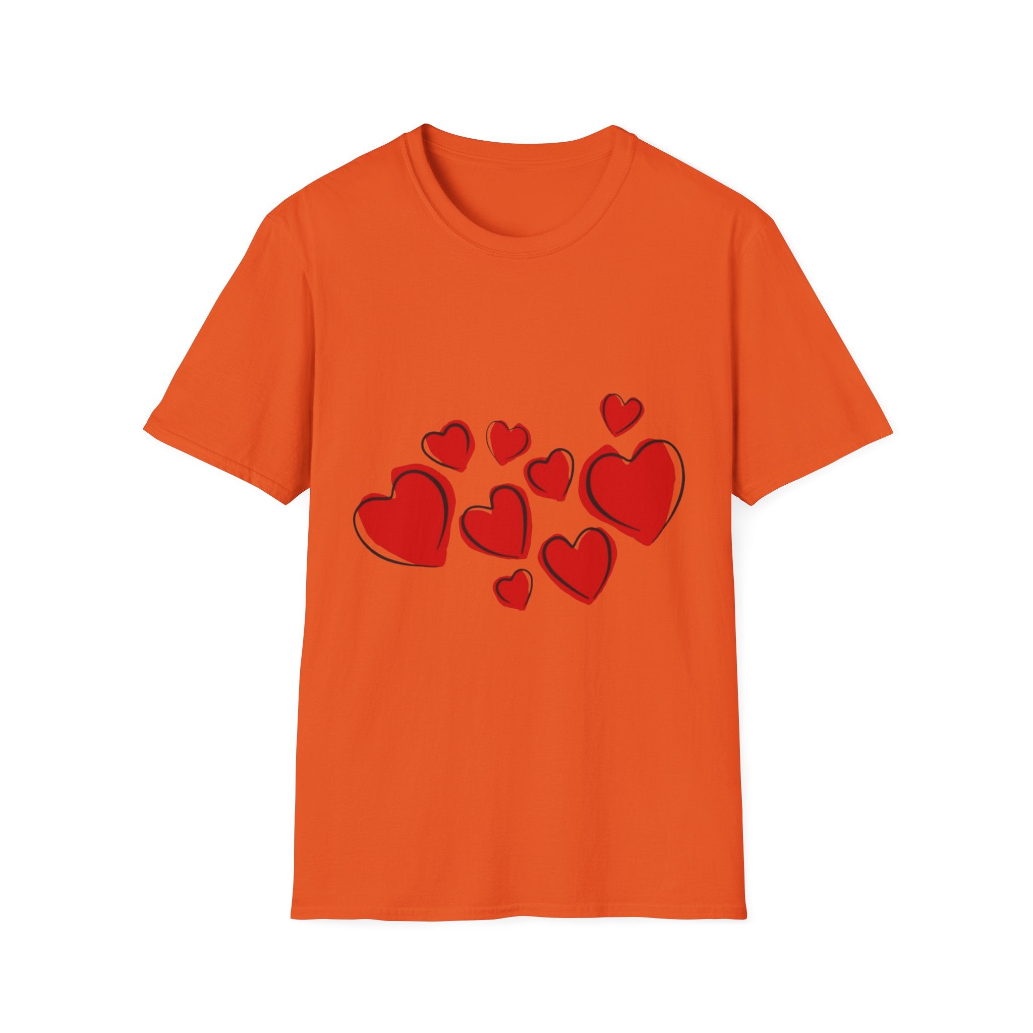 Valentine's Day Hearts Unisex Softstyle T-Shirt