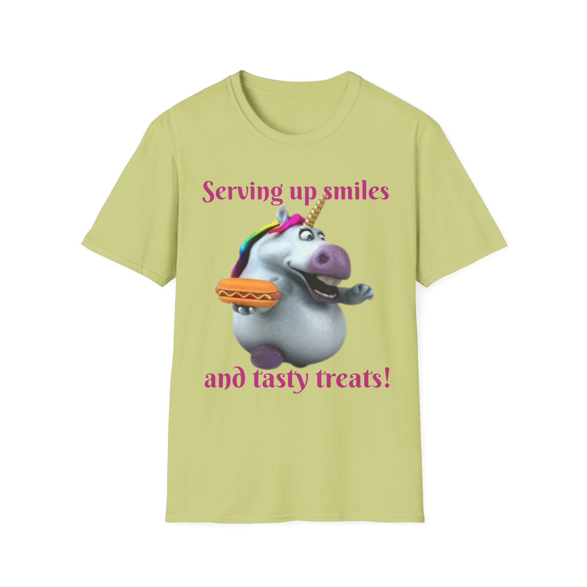 Serving Up Smiles And Tasty Treats Unicorn Unisex Softstyle T-Shirt