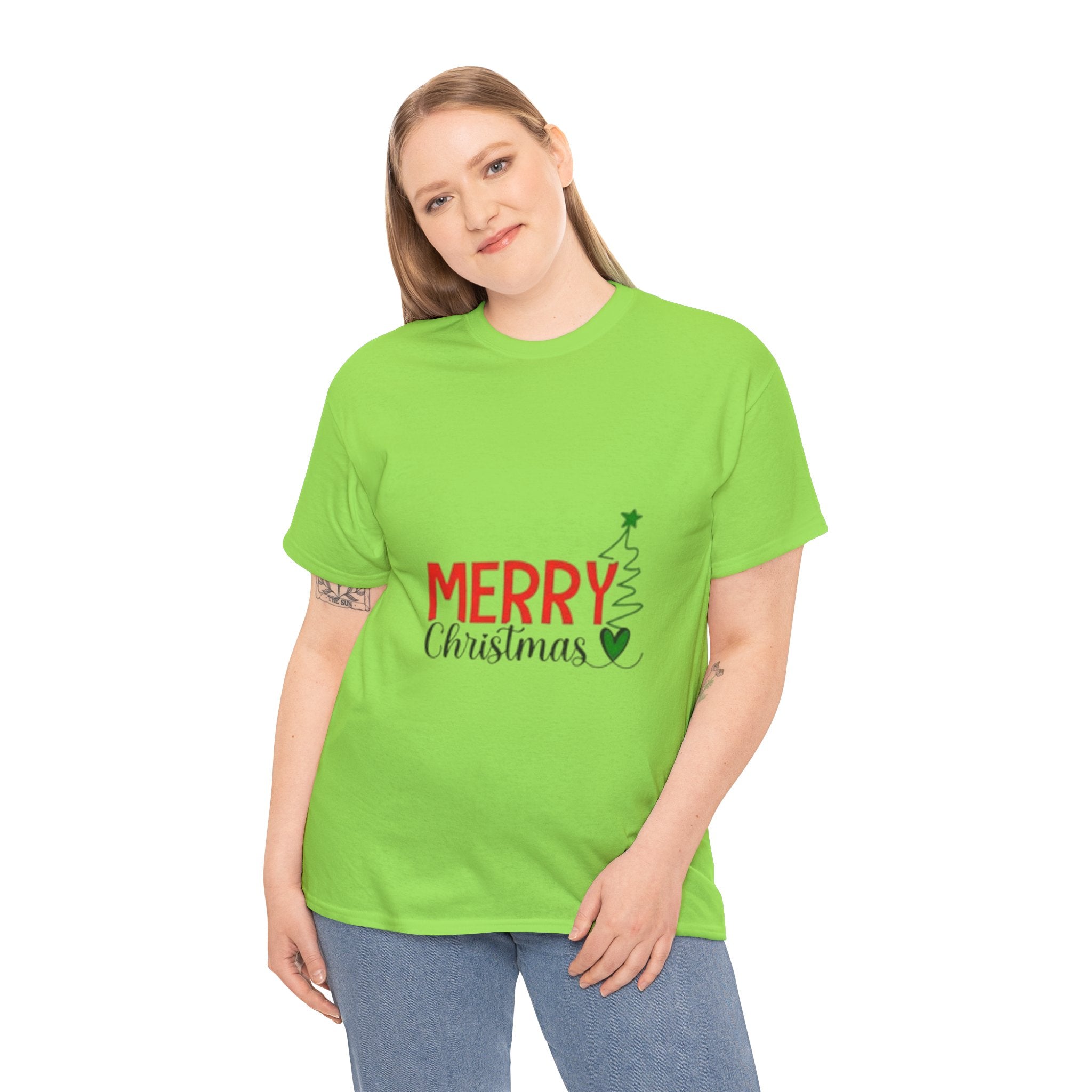 Merry Christmas Unisex Heavy Cotton T-Shirt