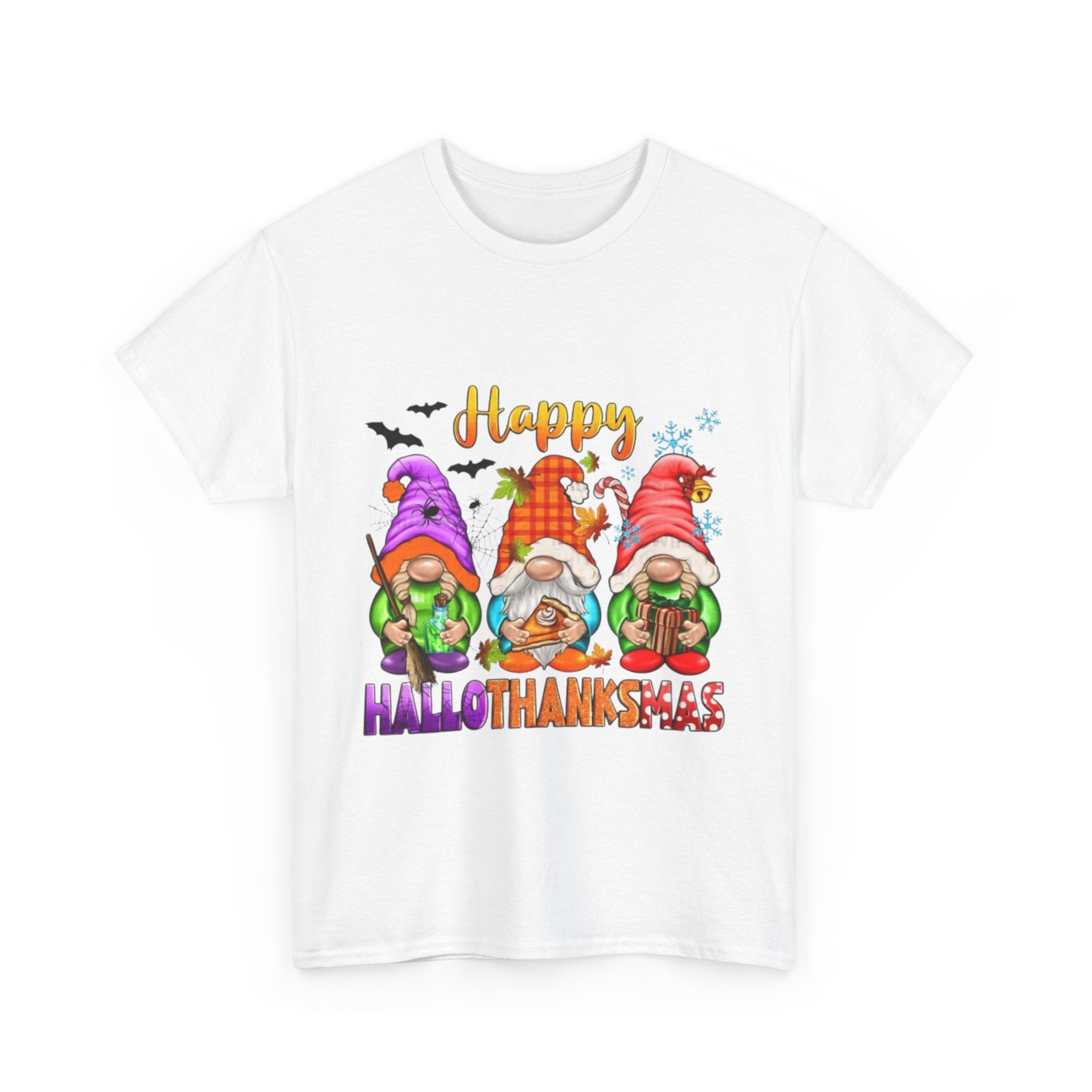 Happy Hallothanksmas Unisex Heavy Cotton T-Shirt