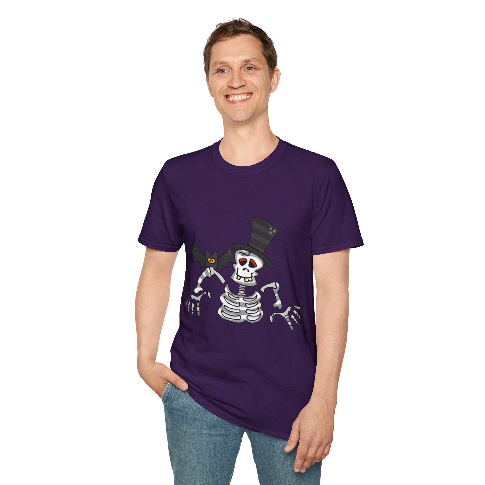 Halloween Skeleton Unisex Softstyle T-Shirt