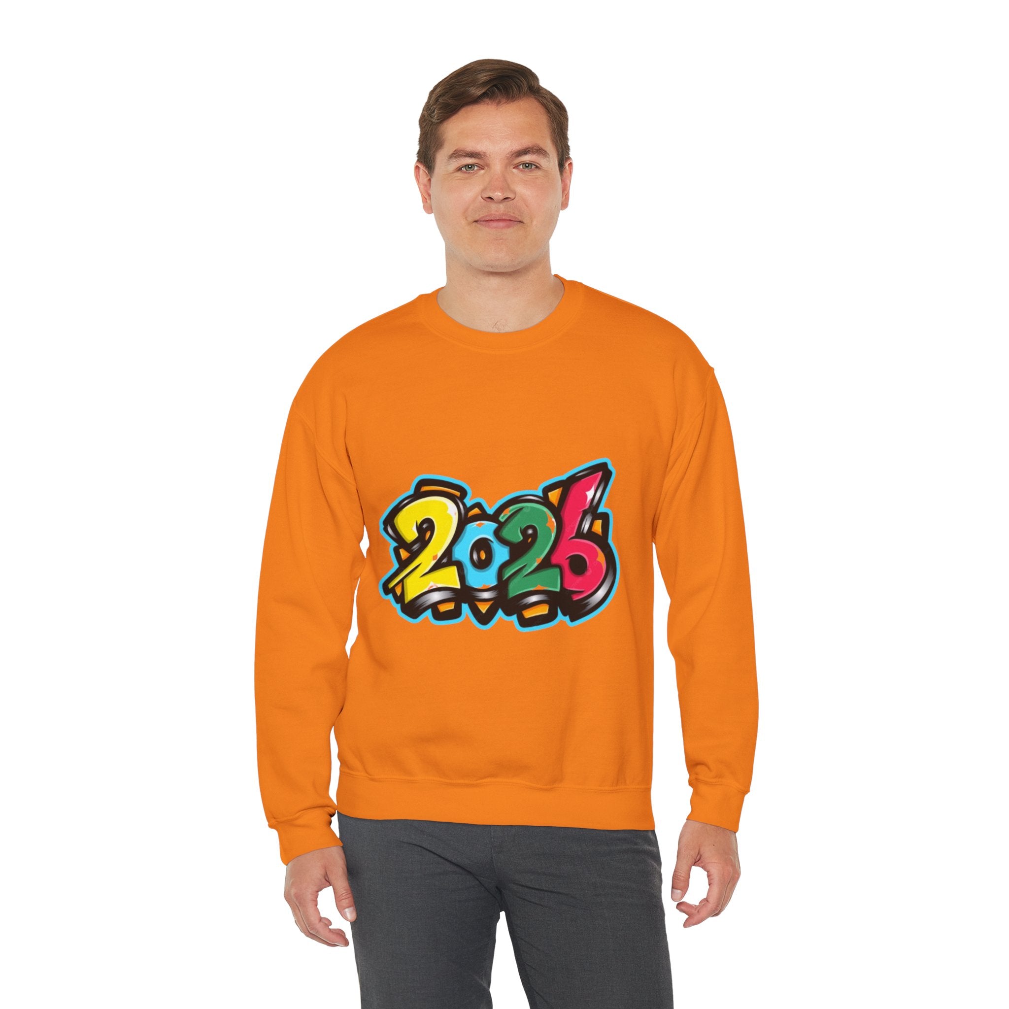 2026 Graffiti Style Unisex Heavy Blend™ Crewneck Sweatshirt