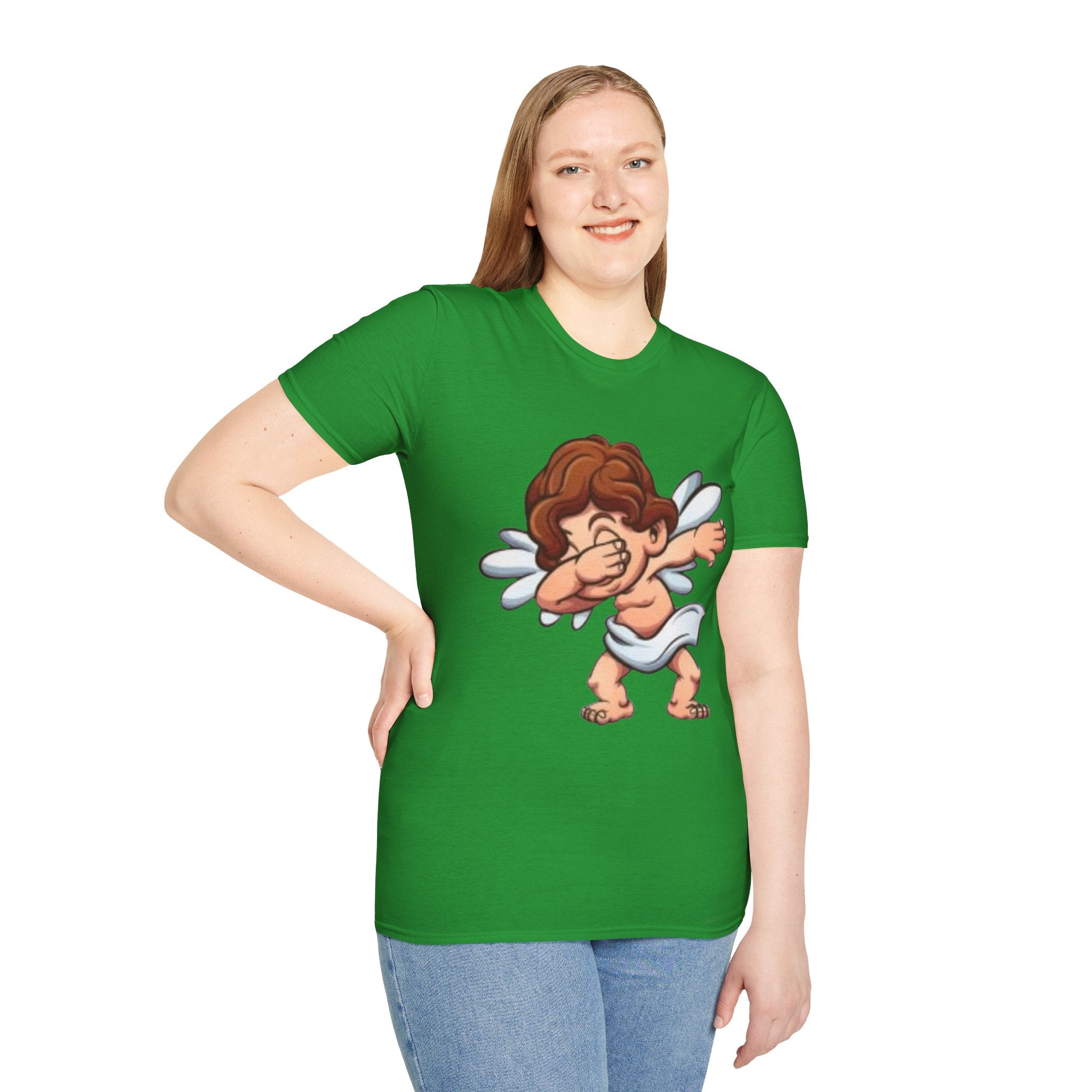 Dabbing Double Sided Angel & Devil Unisex Softstyle T-Shirt