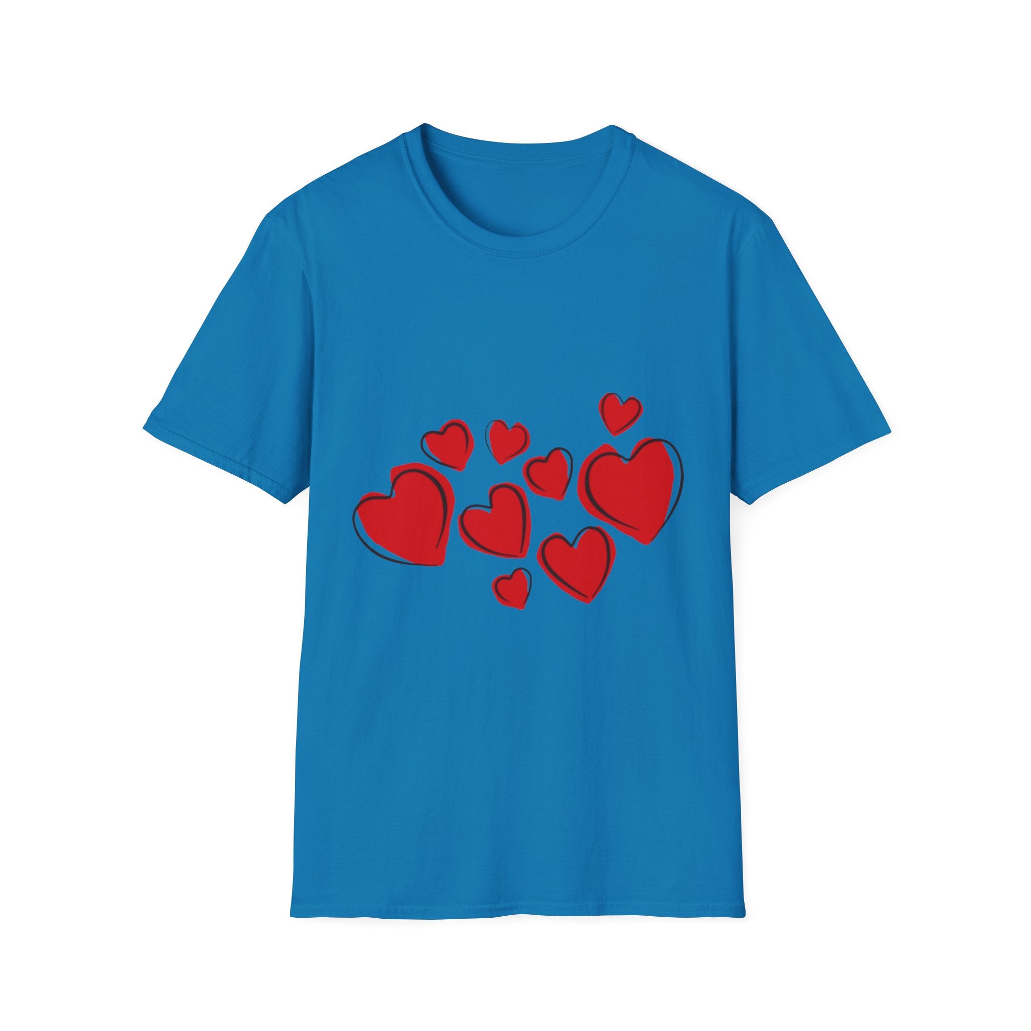 Valentine's Day Hearts Unisex Softstyle T-Shirt