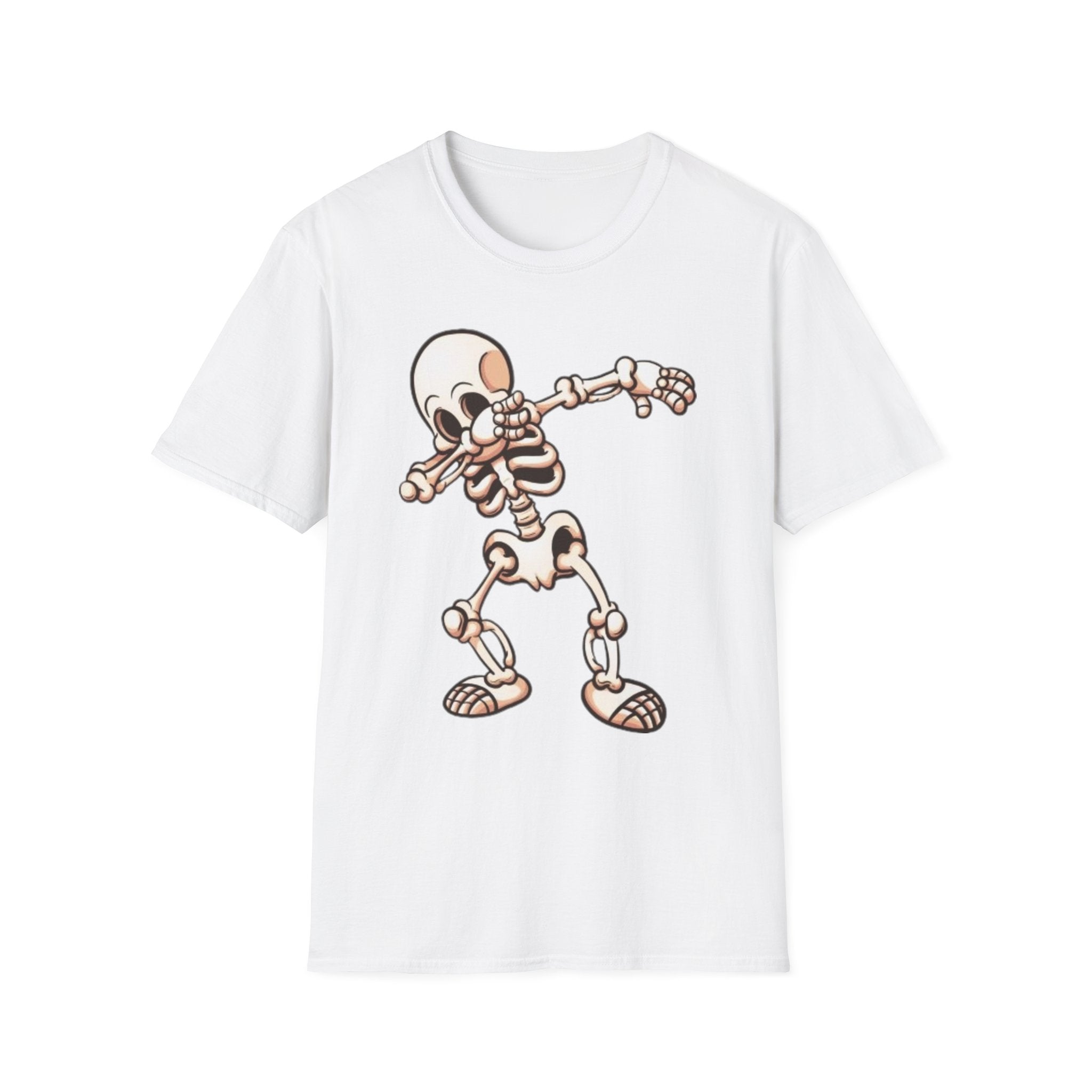 Dabbing Halloween Skeleton Unisex Softstyle T-Shirt