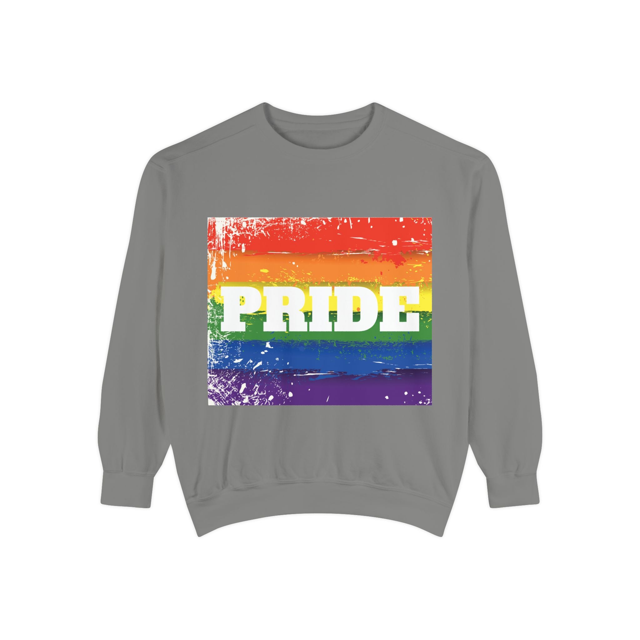 Pride Rainbow Unisex Garment-Dyed Sweatshirt