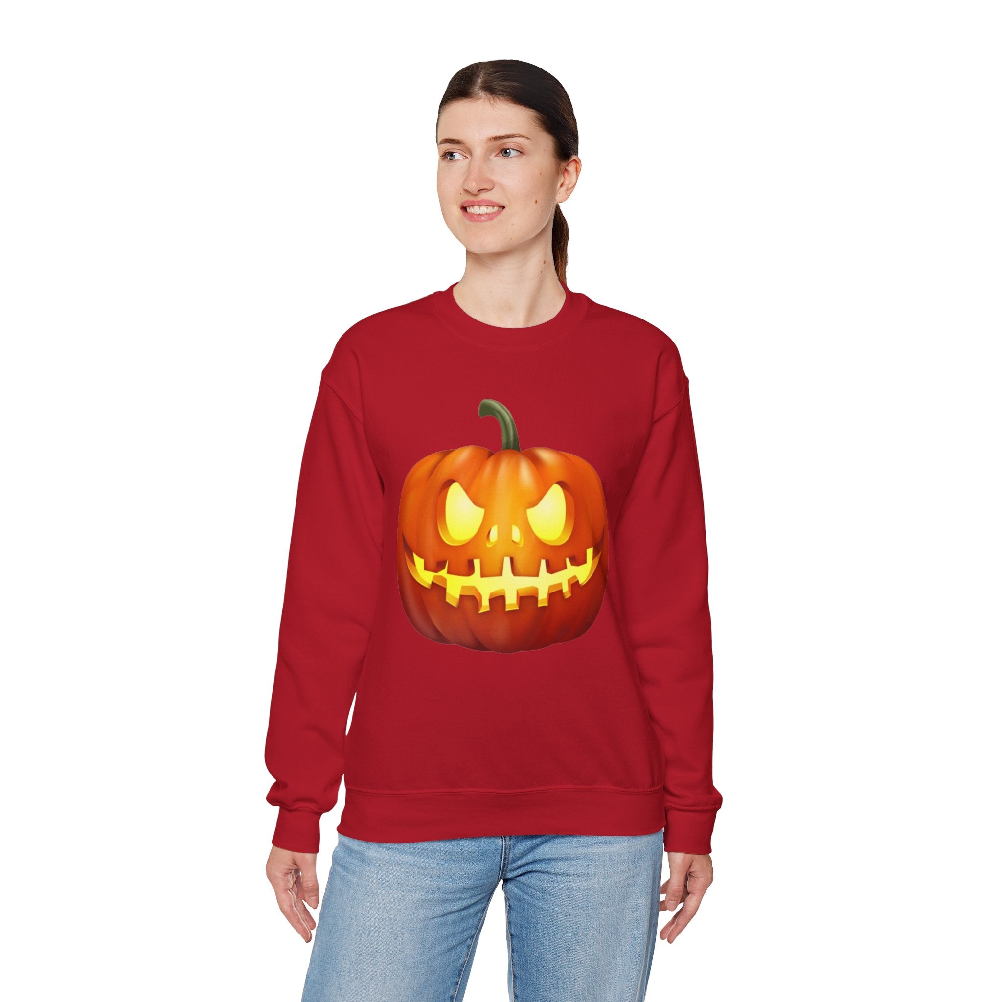 Halloween Pumpkin Unisex Heavy Blend™ Crewneck Sweatshirt