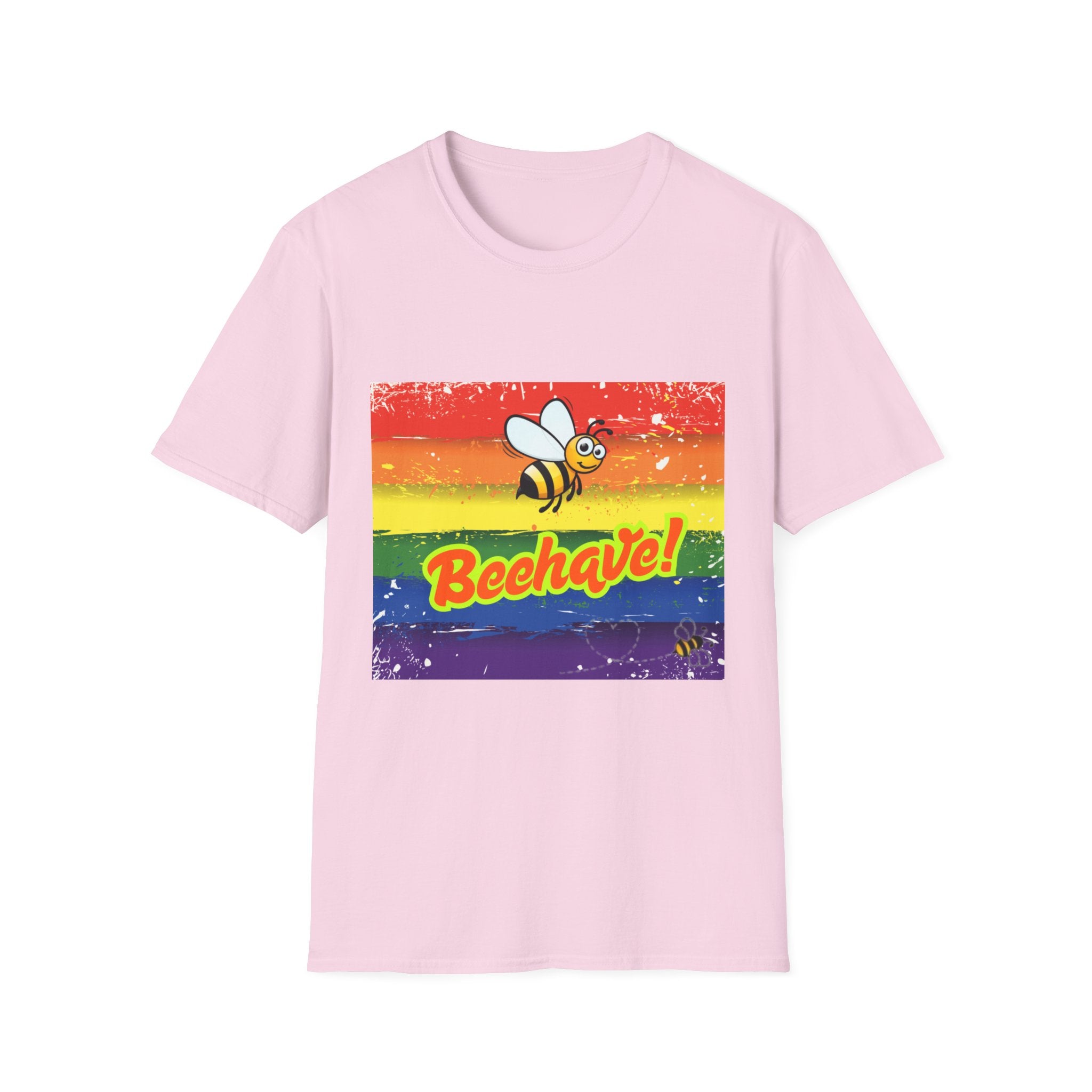 Beehave Rainbow Unisex Softstyle T-Shirt