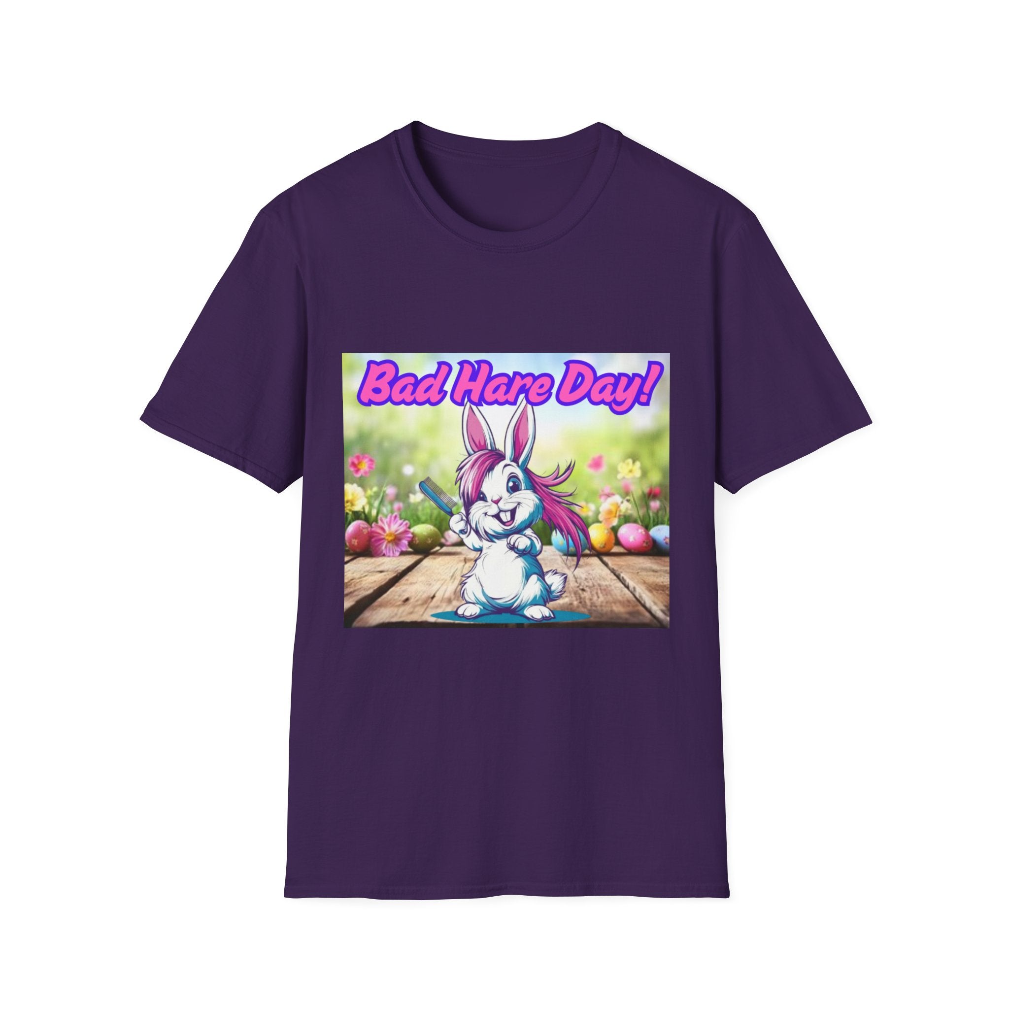 Bad Hare Day Unisex Softstyle T-Shirt