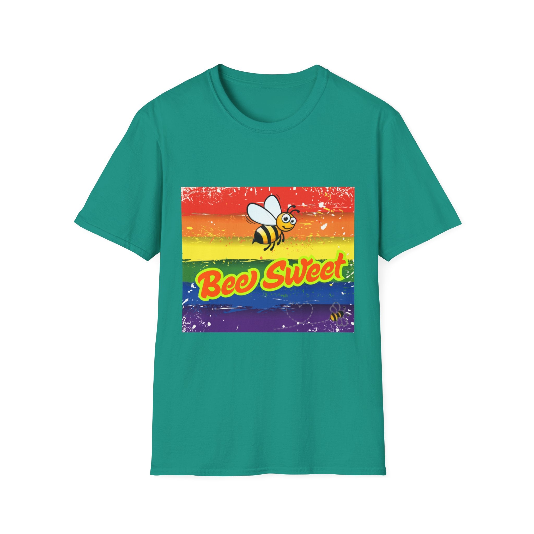 Bee Sweet Rainbow Unisex Softstyle T-Shirt
