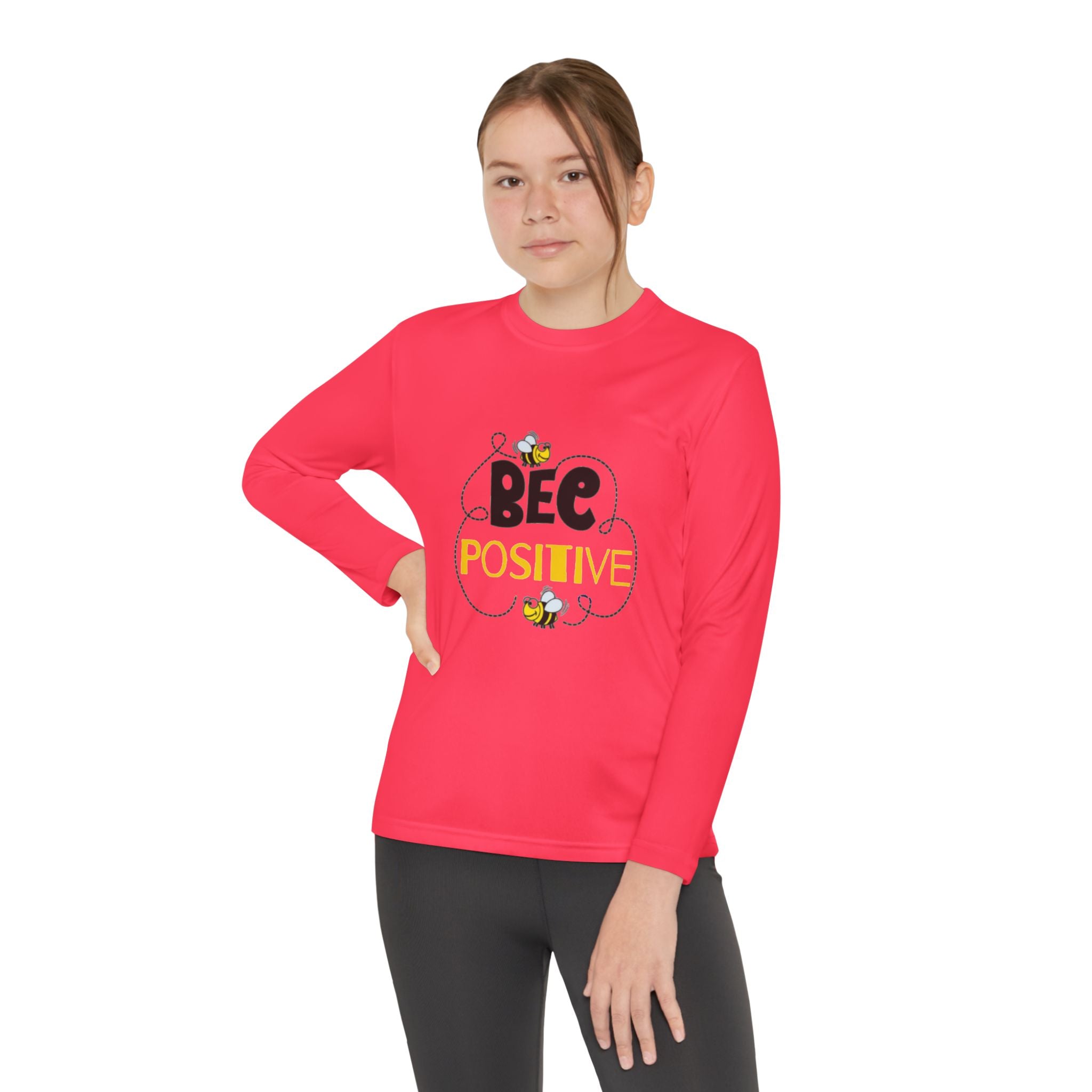 Bee Positive Youth Long Sleeve Competitor Tee
