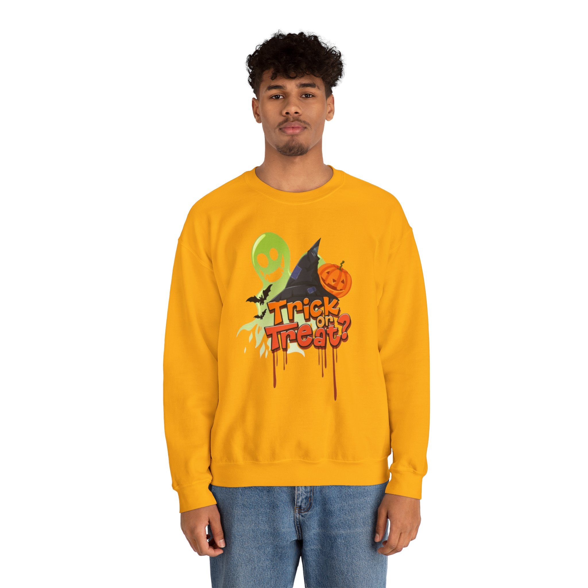 Halloween Trick or Treat Unisex Heavy Blend™ Crewneck Sweatshirt