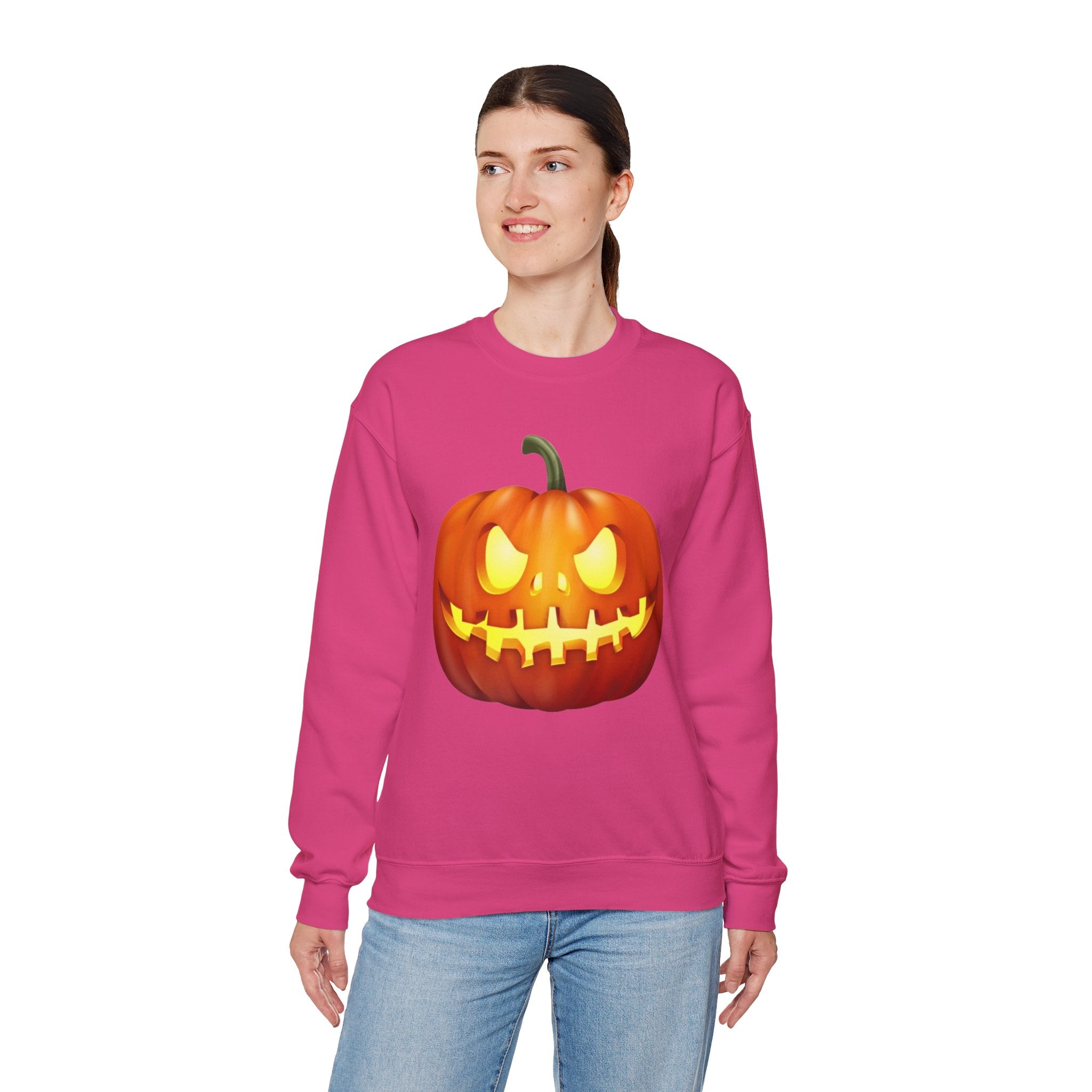 Halloween Pumpkin Unisex Heavy Blend™ Crewneck Sweatshirt