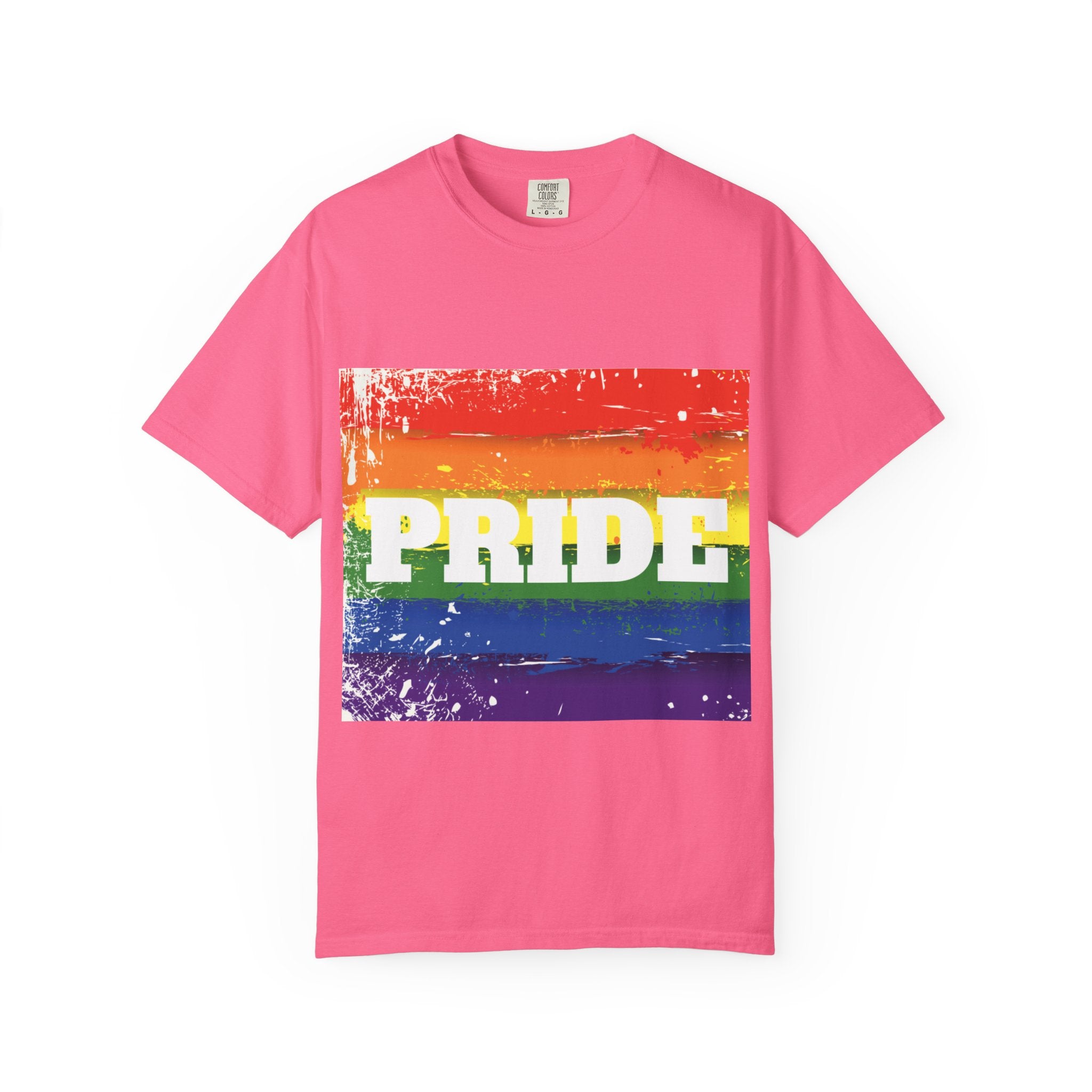 Pride Rainbow Unisex Garment-Dyed T-Shirt