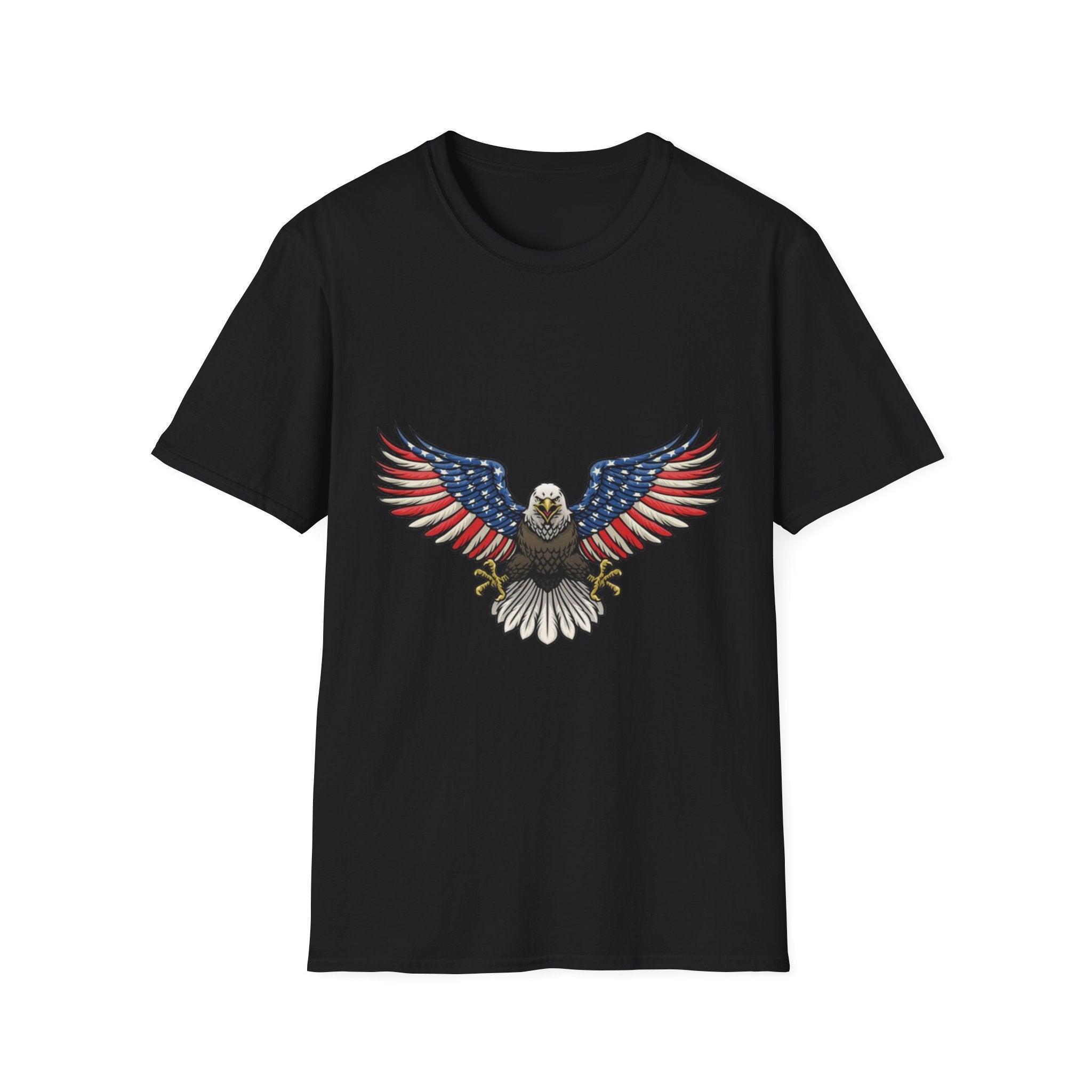 Patriotic Eagle Unisex Softstyle T-Shirt
