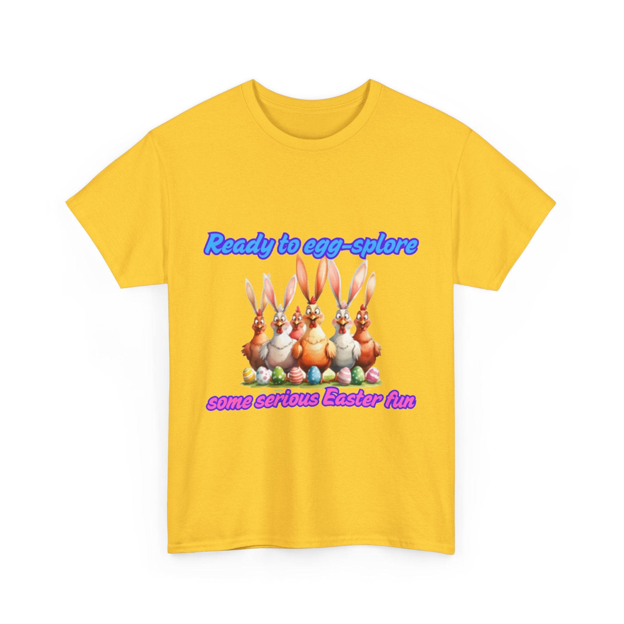 Ready To Egg-splore Some Serious Easter Fun Unisex Heavy Cotton T-Shirt