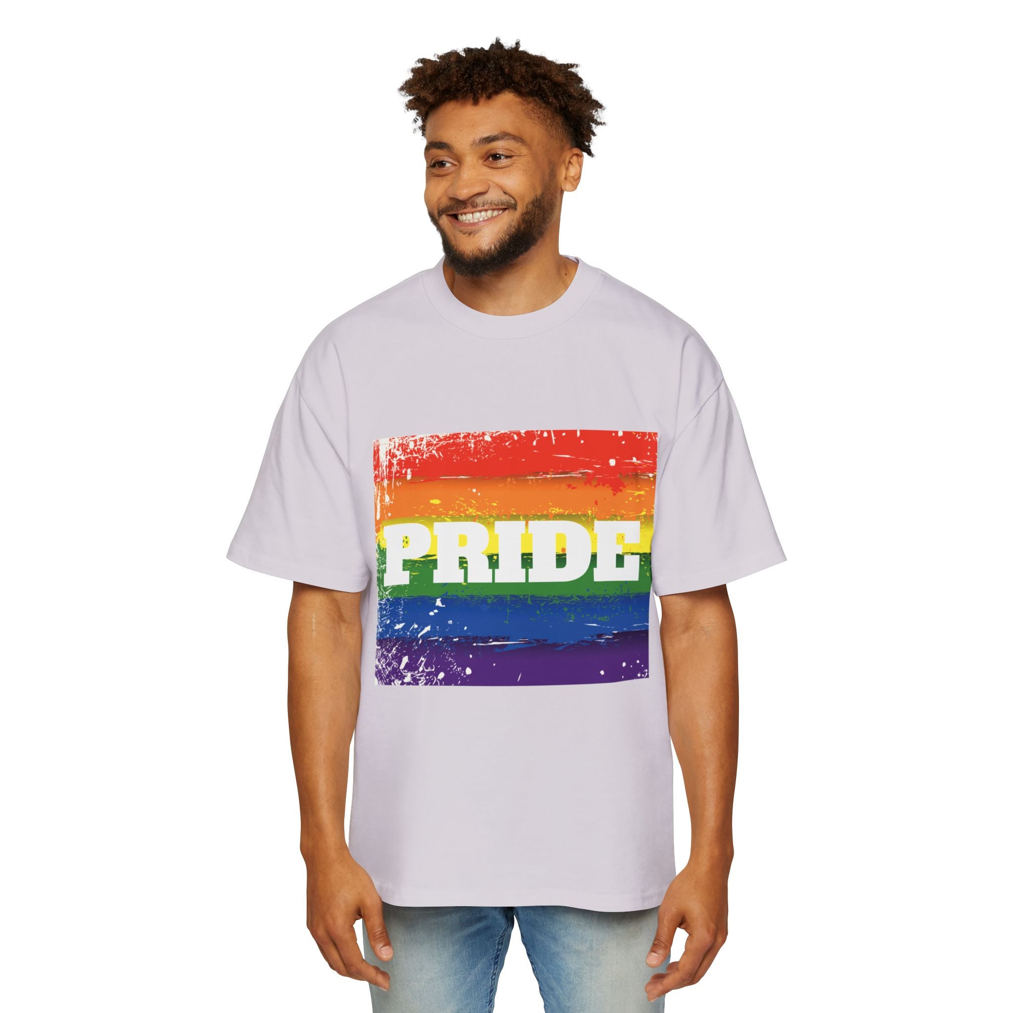 Pride Rainbow Heavy Oversized Unisex T-Shirt