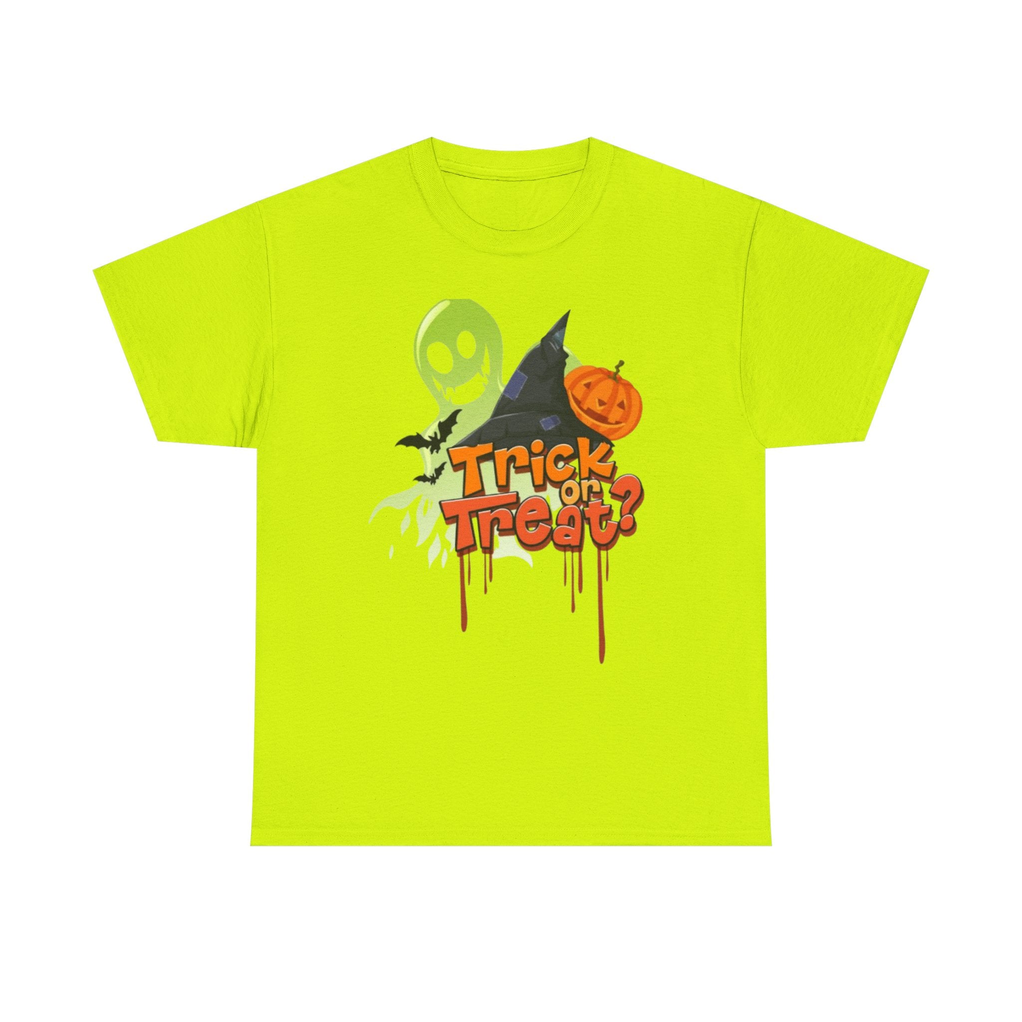 Halloween Trick or Treat Unisex Heavy Cotton Short Sleeve T-Shirt