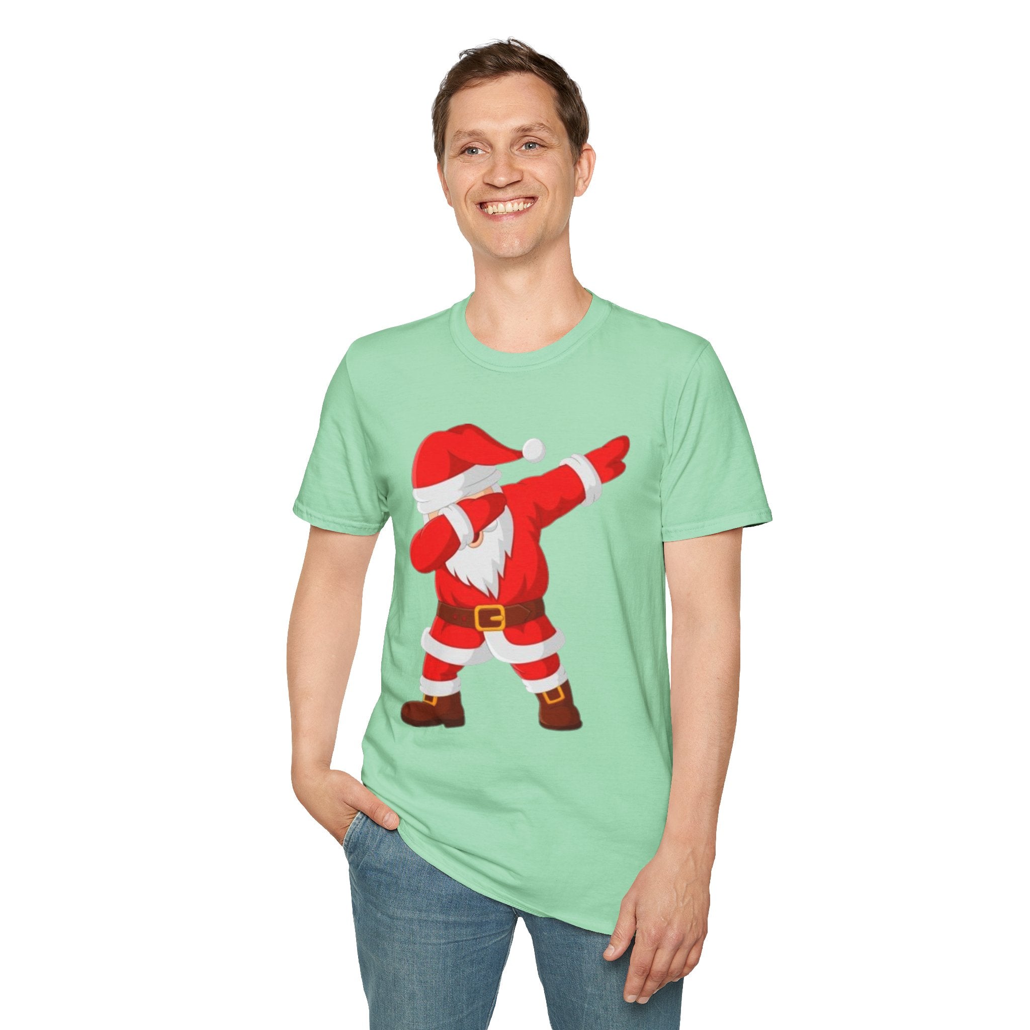 Dabbing Santa Unisex Softstyle T-Shirt