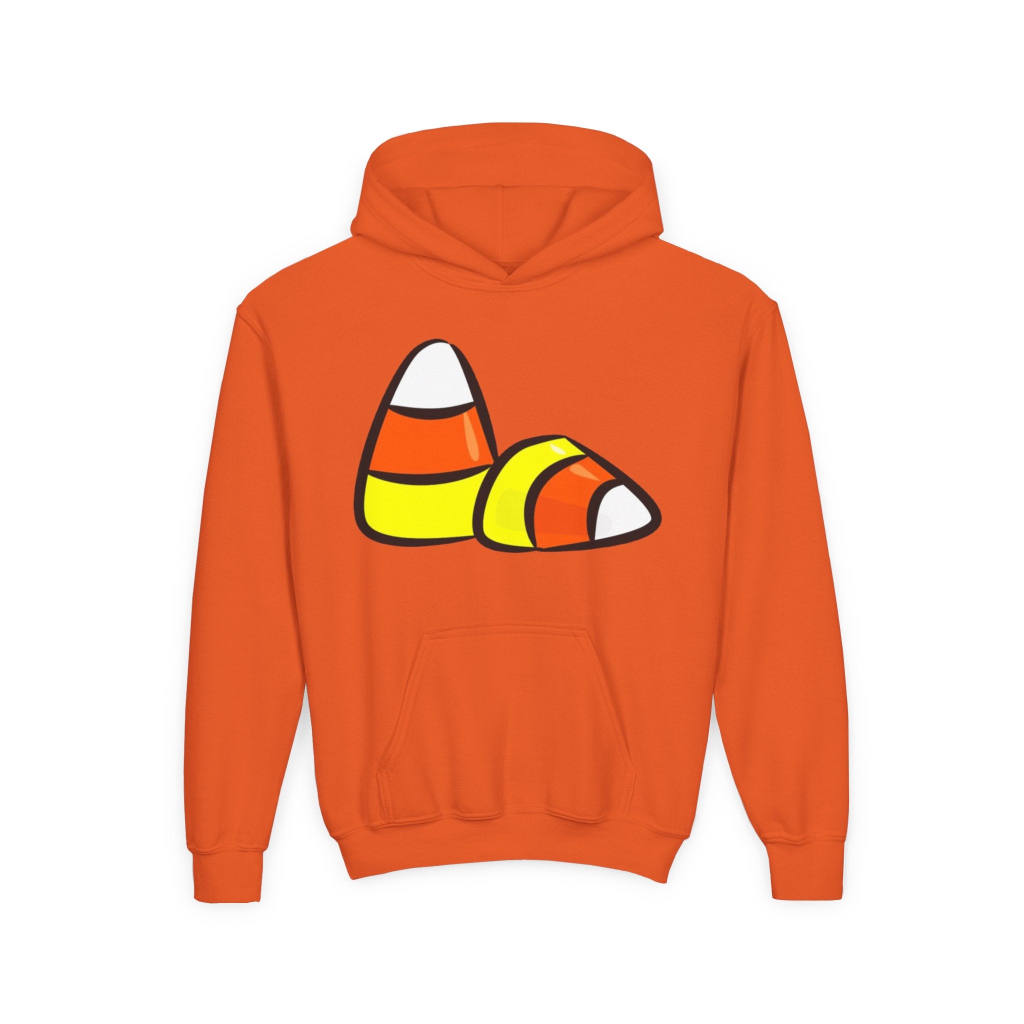 Halloween Candy Corn Youth Heavy Blend Hooded Sweatshirt