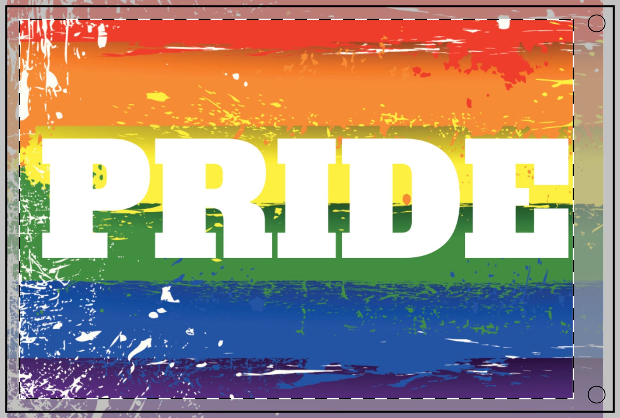 Double Sided PRIDE Flag