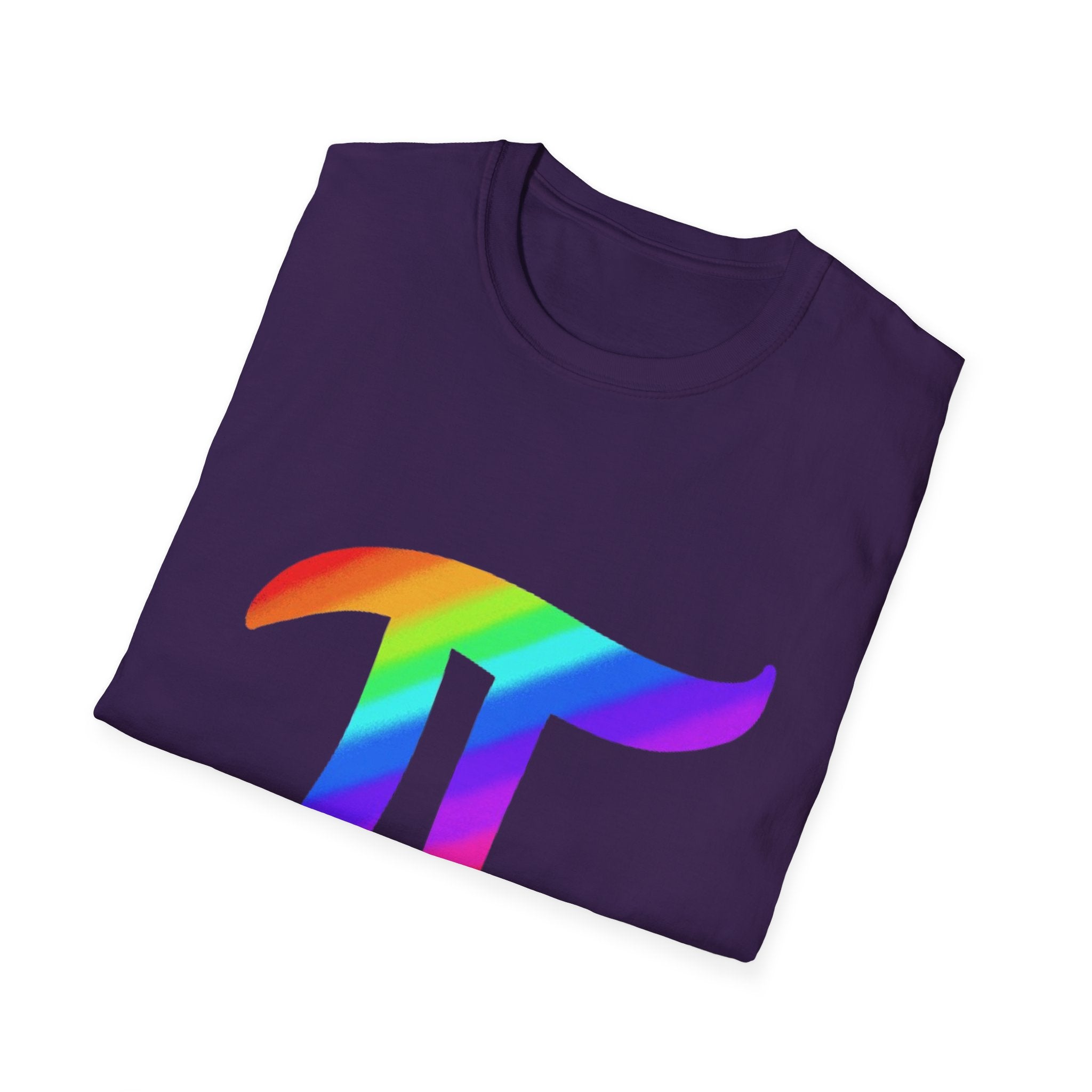 Rainbow Pi Symbol Unisex Softstyle T-Shirt