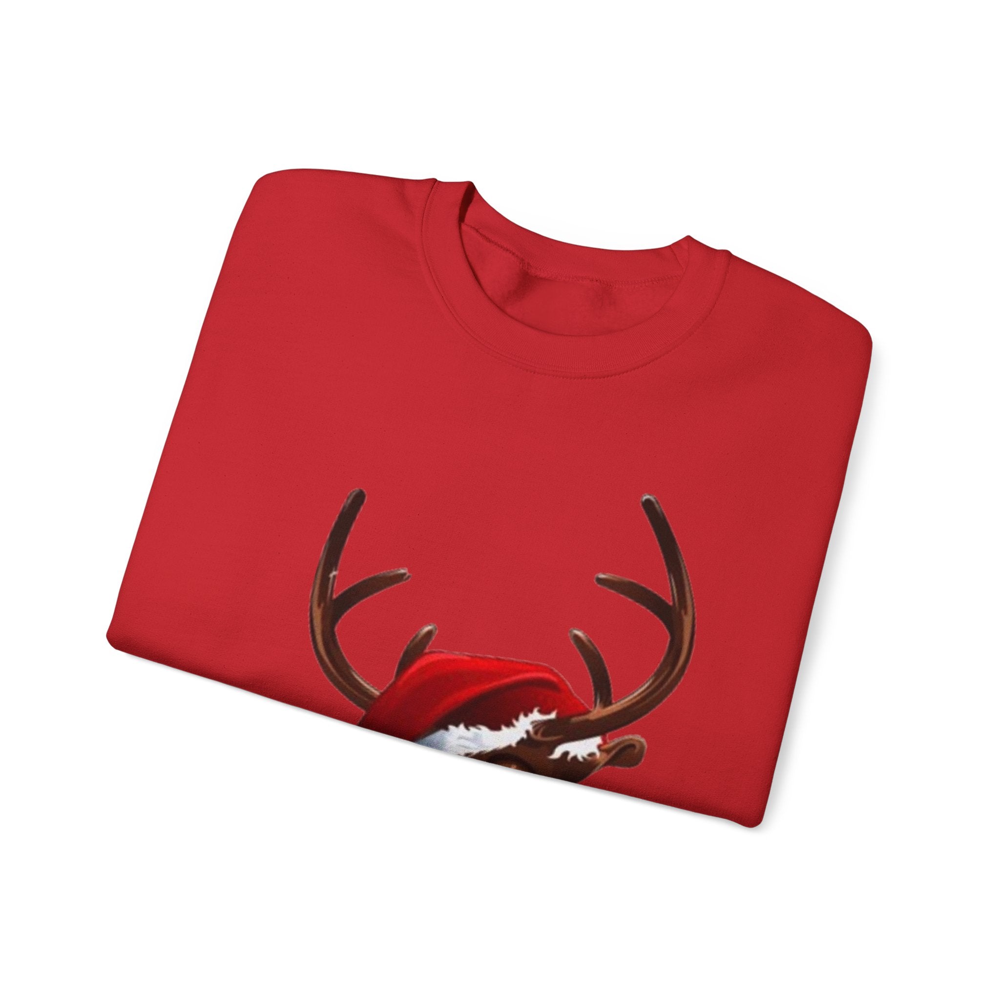 Festive Reindeer Unisex Heavy Blend™ Crewneck Sweatshirt