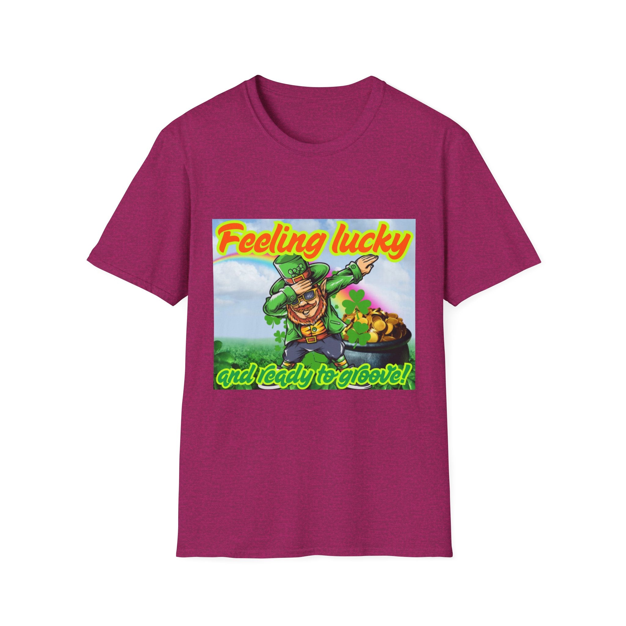 Feeling Lucky And Ready To Groove! Unisex Softstyle T-Shirt