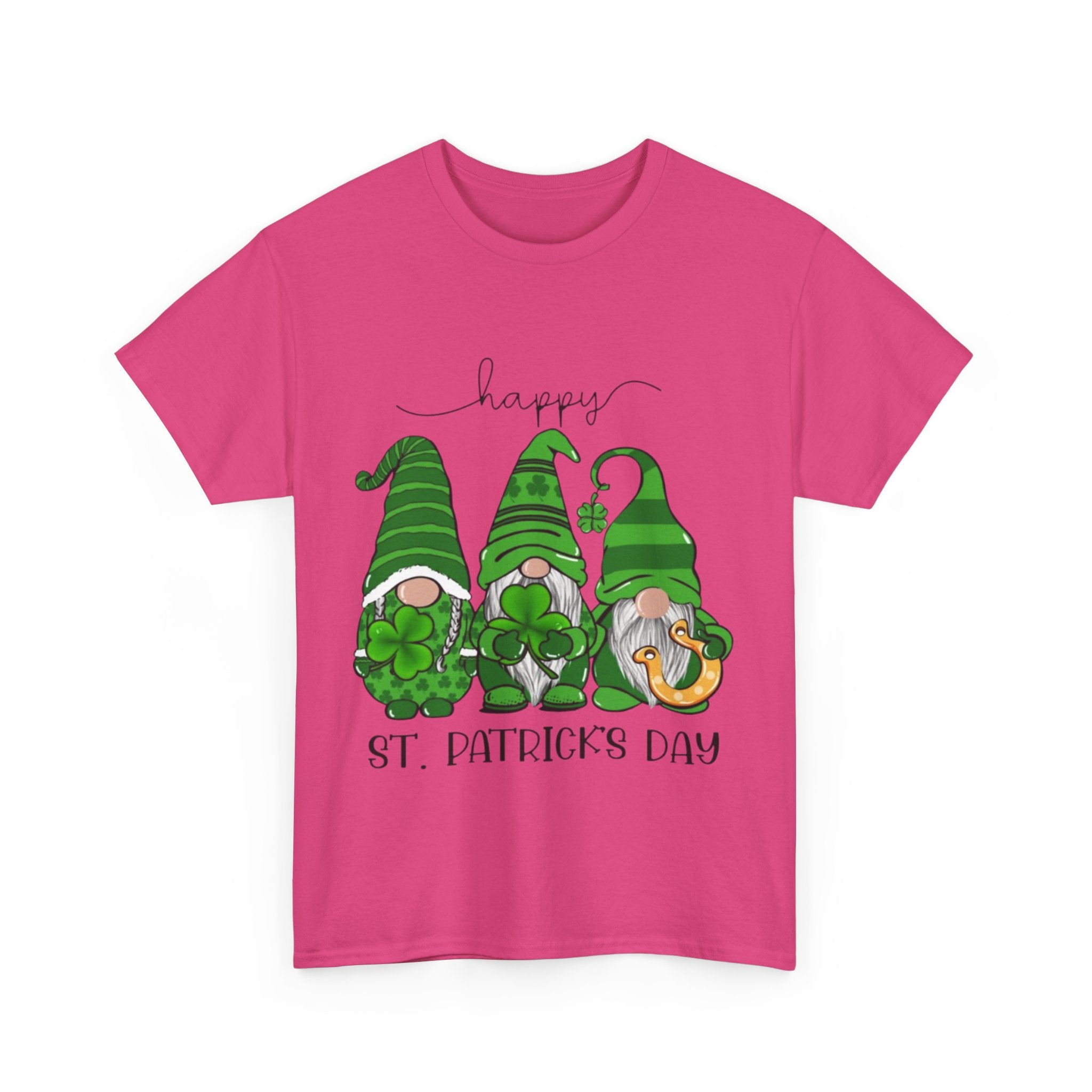 Happy St. Patrick’s Day Gnome Unisex Heavy Cotton T-Shirt