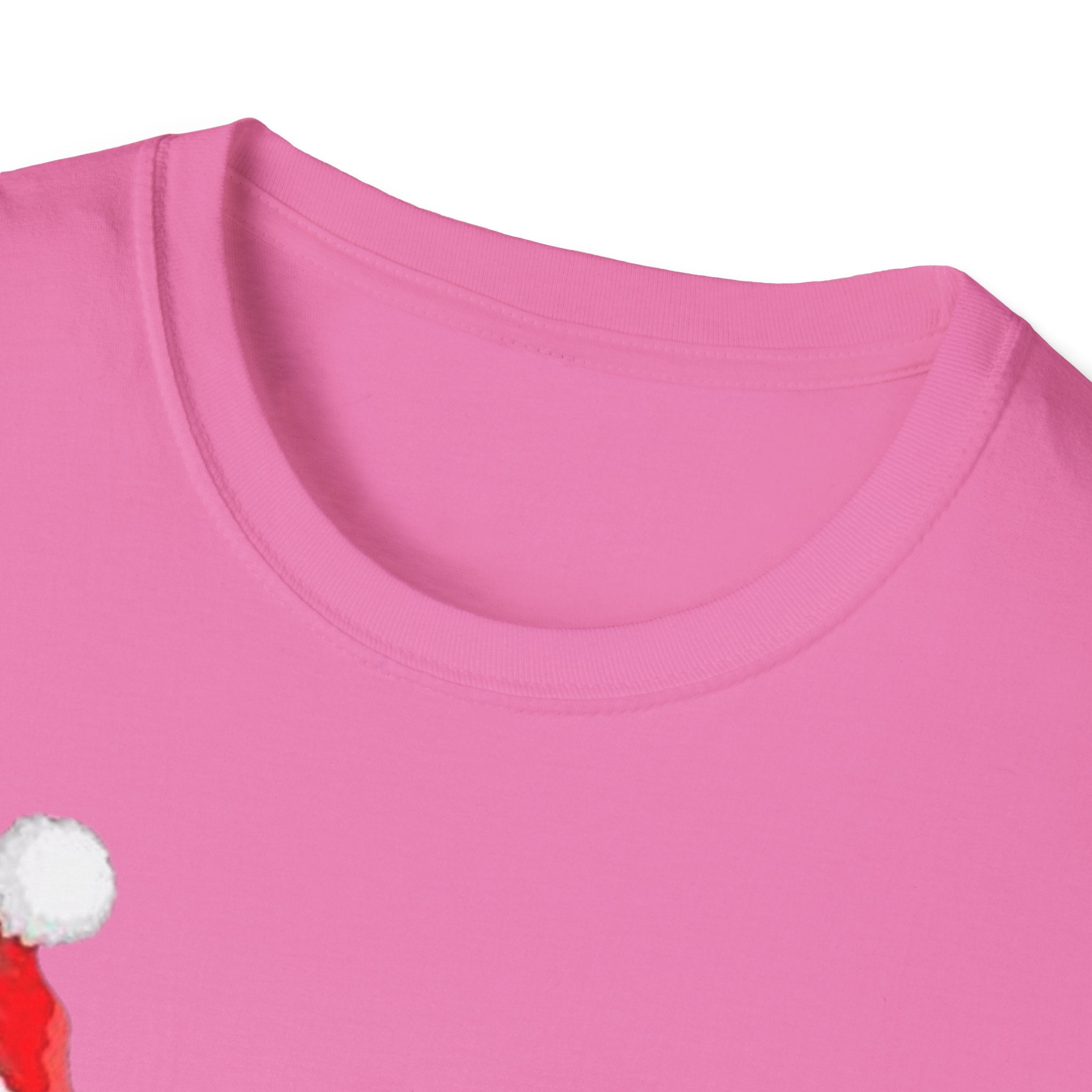 Christmas Santa and Reindeer Unisex Softstyle T-Shirt