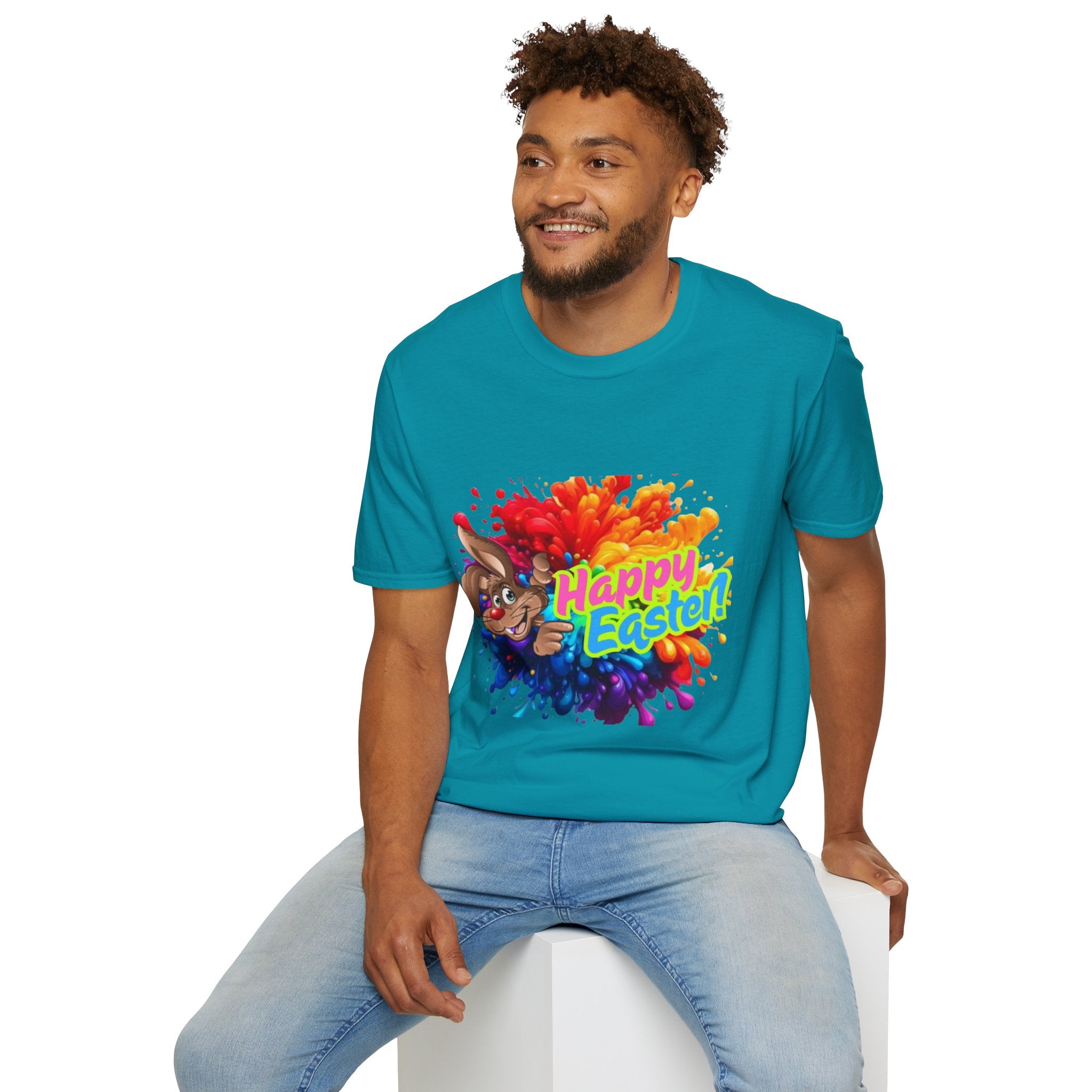 Happy Easter Bunny Unisex Softstyle T-Shirt