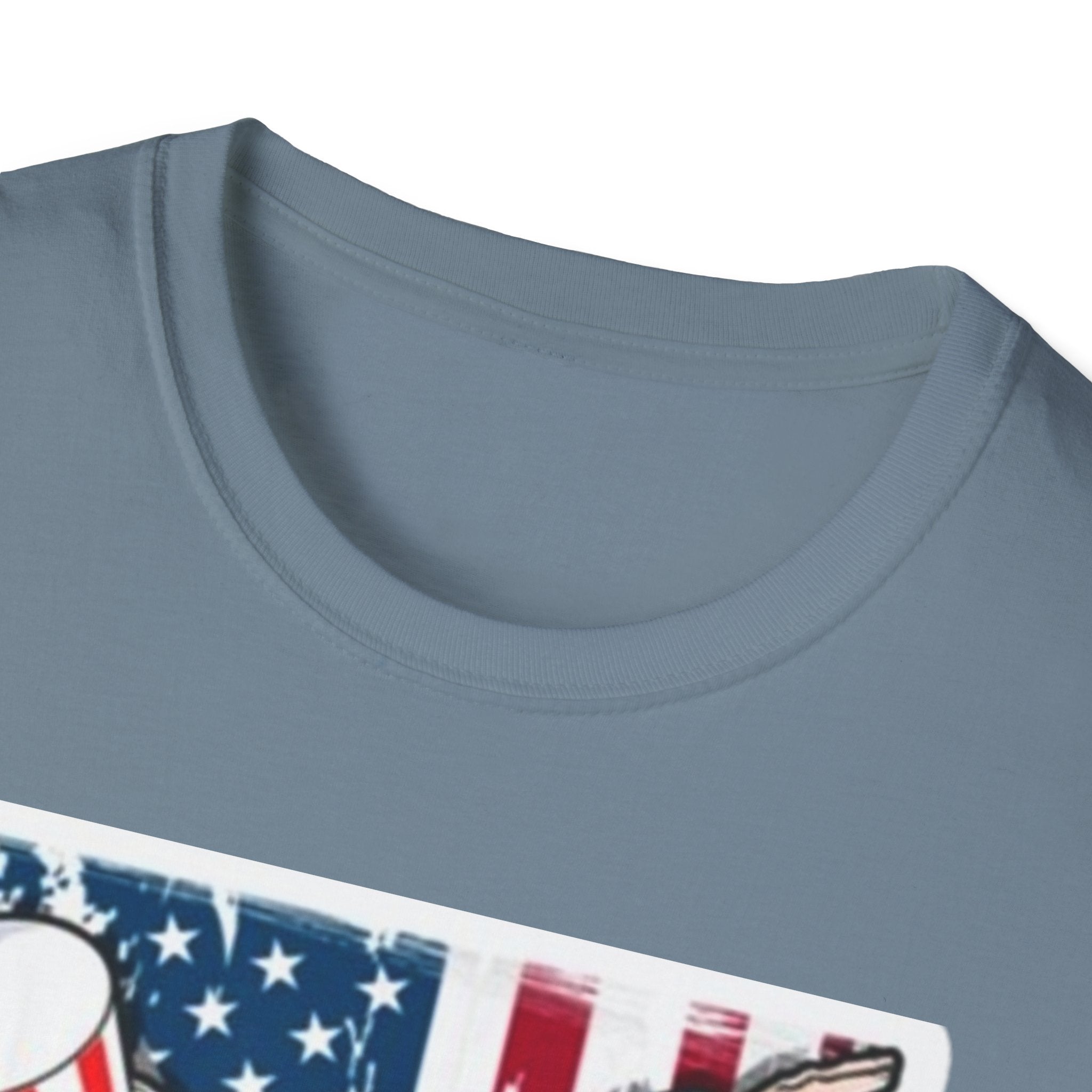 Patriotic Uncle Sam Dabbing Unisex Softstyle T-Shirt