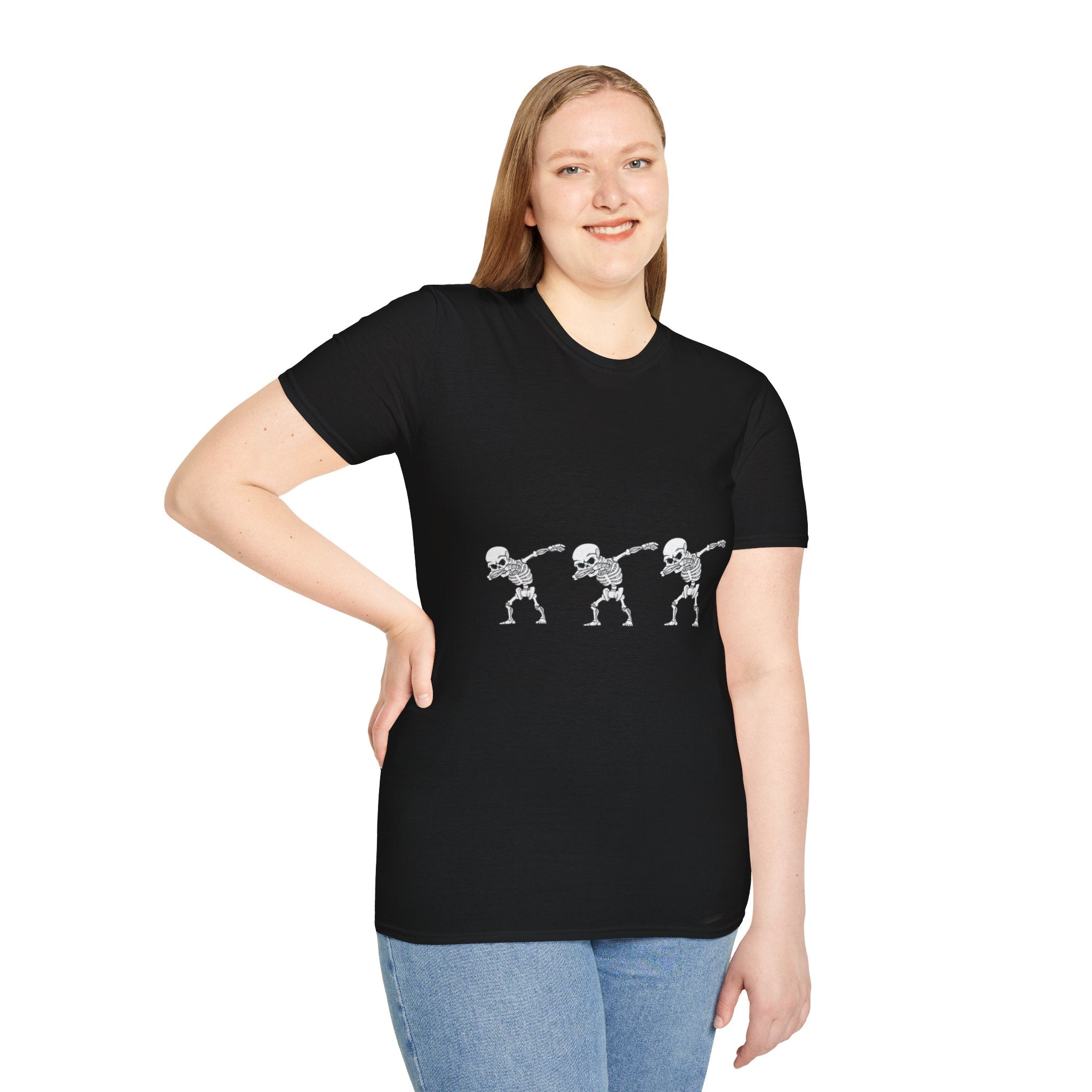 Dabbing Skeleton Dance Unisex Softstyle T-Shirt