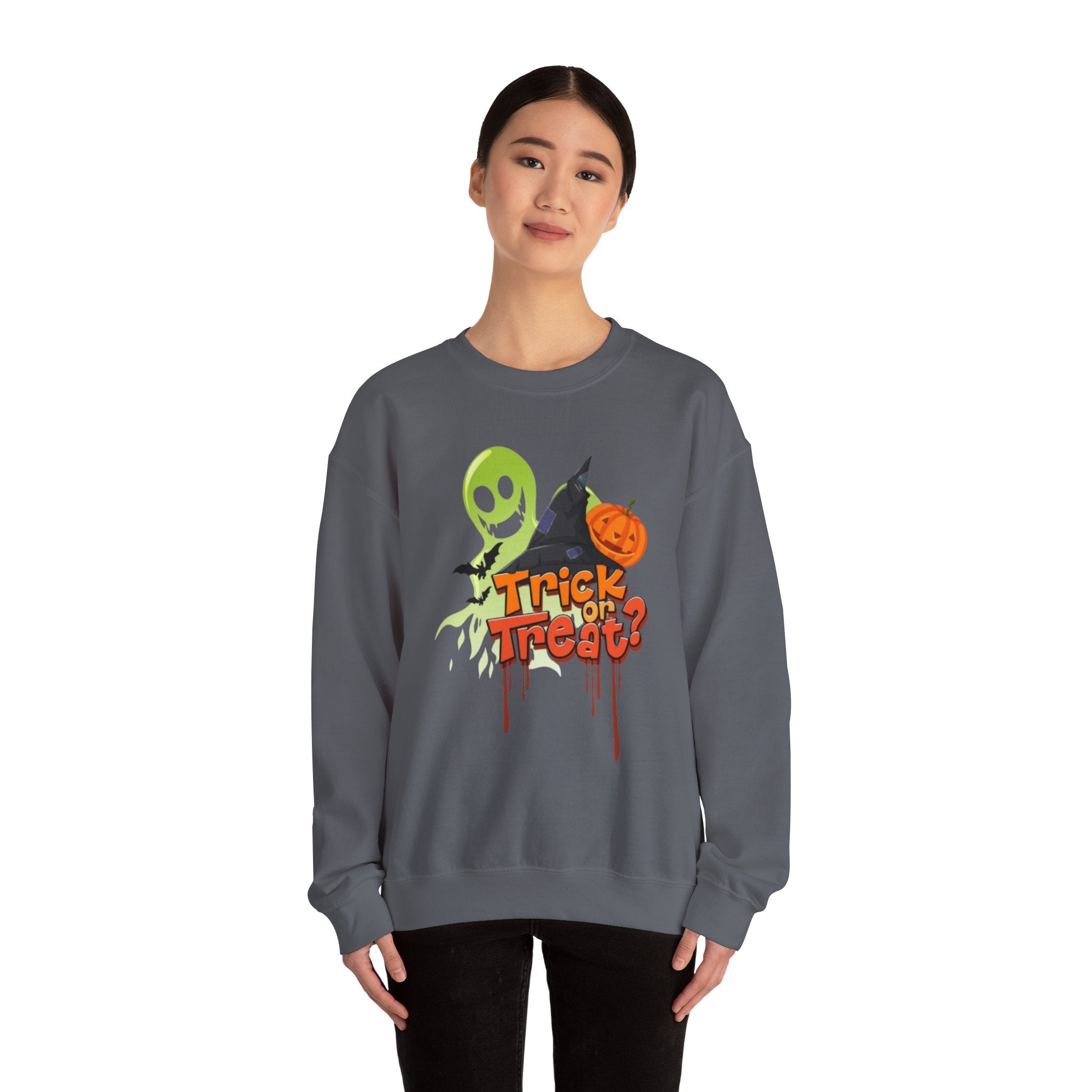 Halloween Trick or Treat Unisex Heavy Blend™ Crewneck Sweatshirt