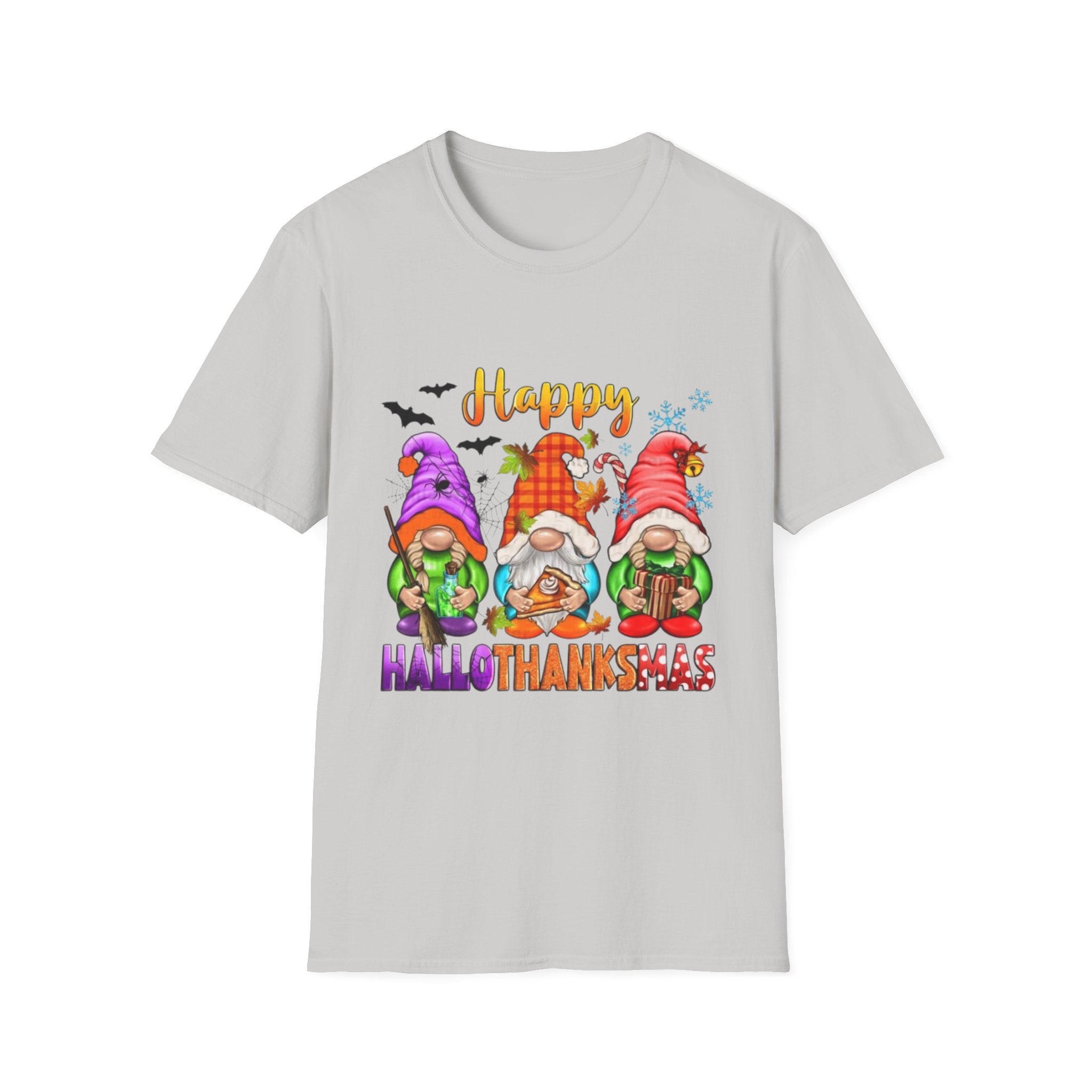 Happy Hallothanksmas Gnome Unisex Softstyle T-Shirt