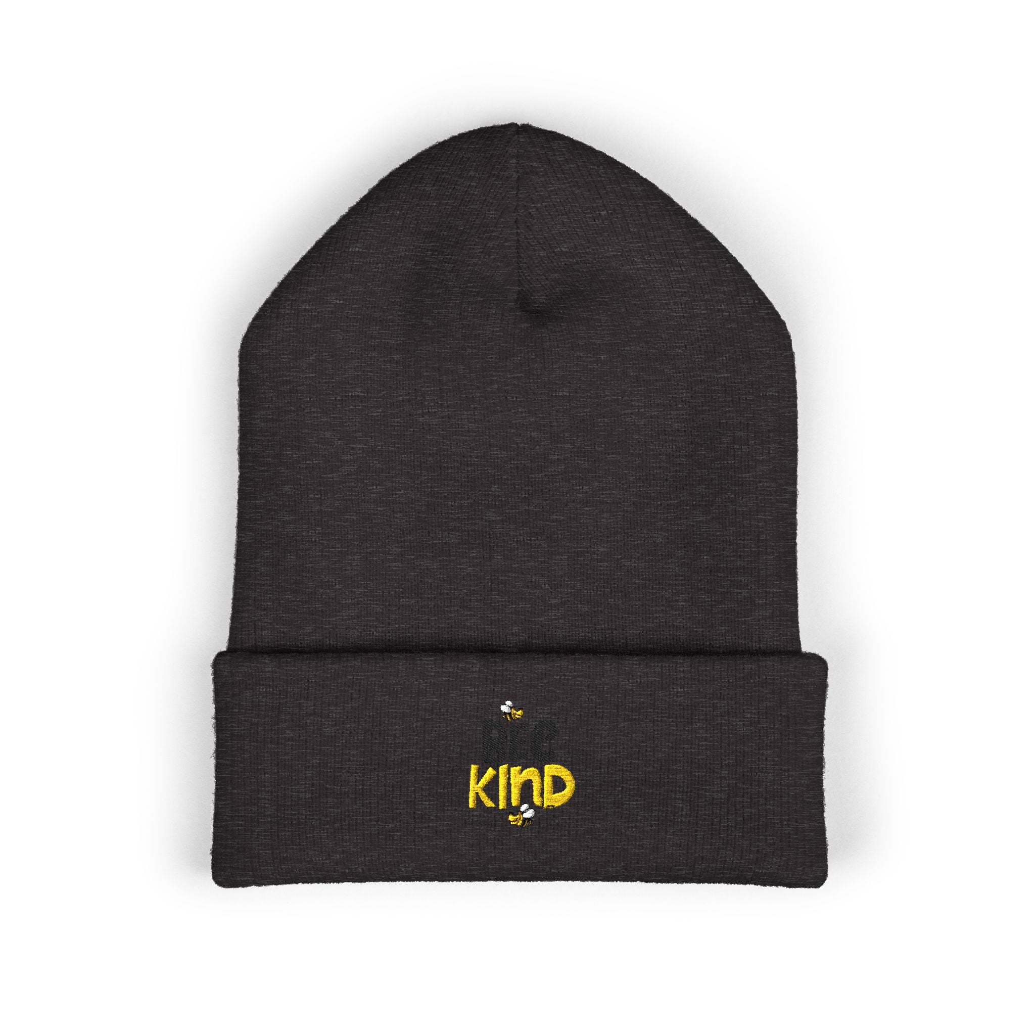 Bee Kind Embroidered Cuffed Beanie