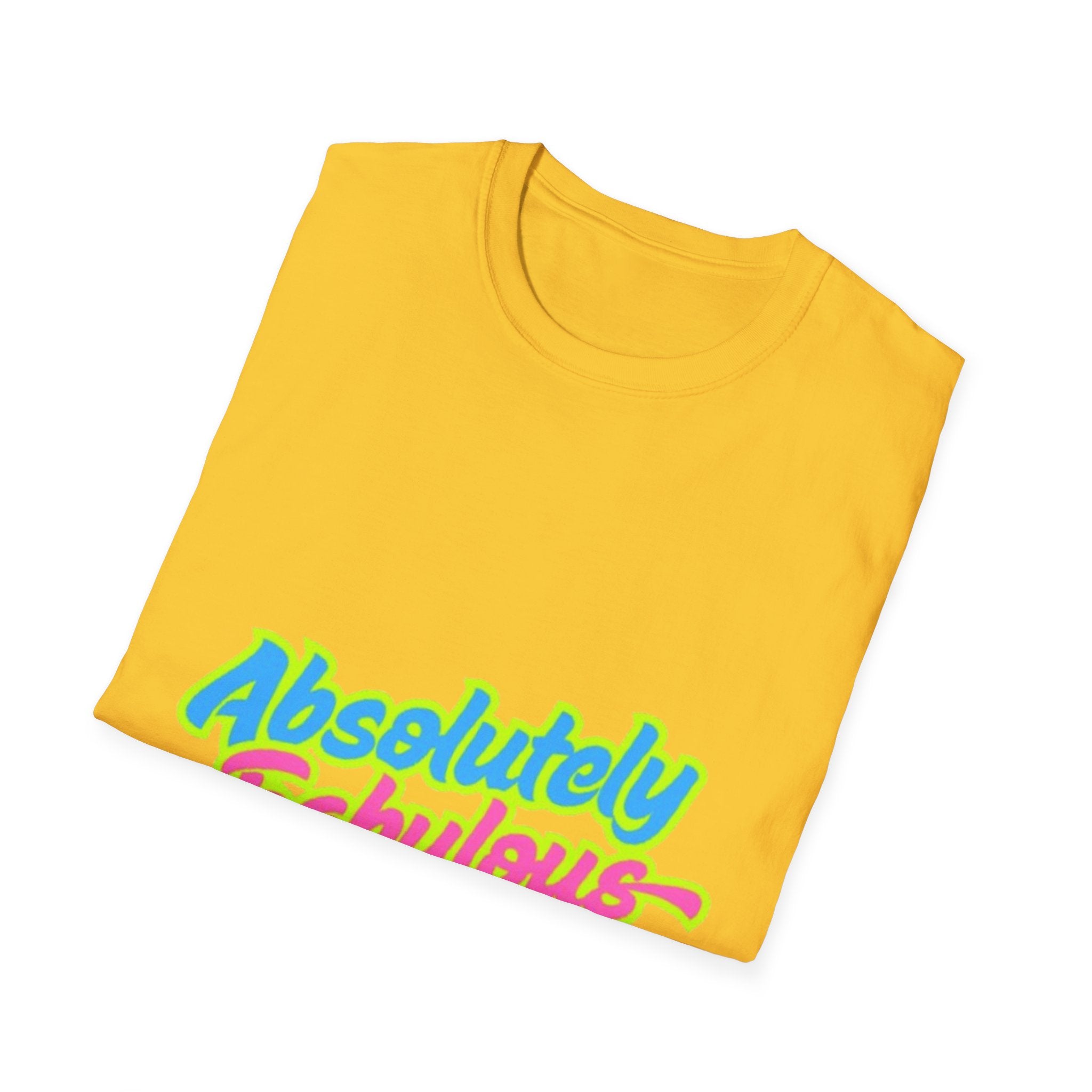 Absolutely Fabulous Teal/Pink Unisex Softstyle T-Shirt