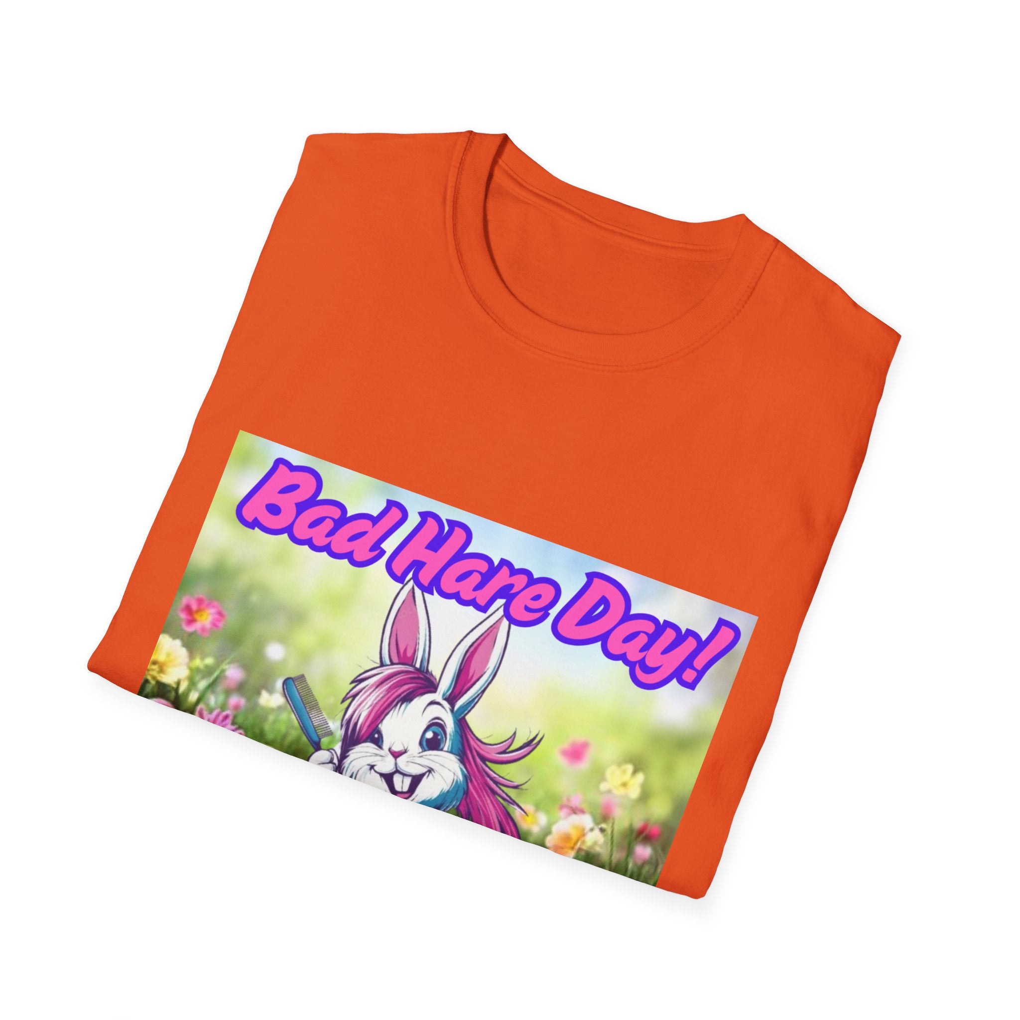 Bad Hare Day Unisex Softstyle T-Shirt