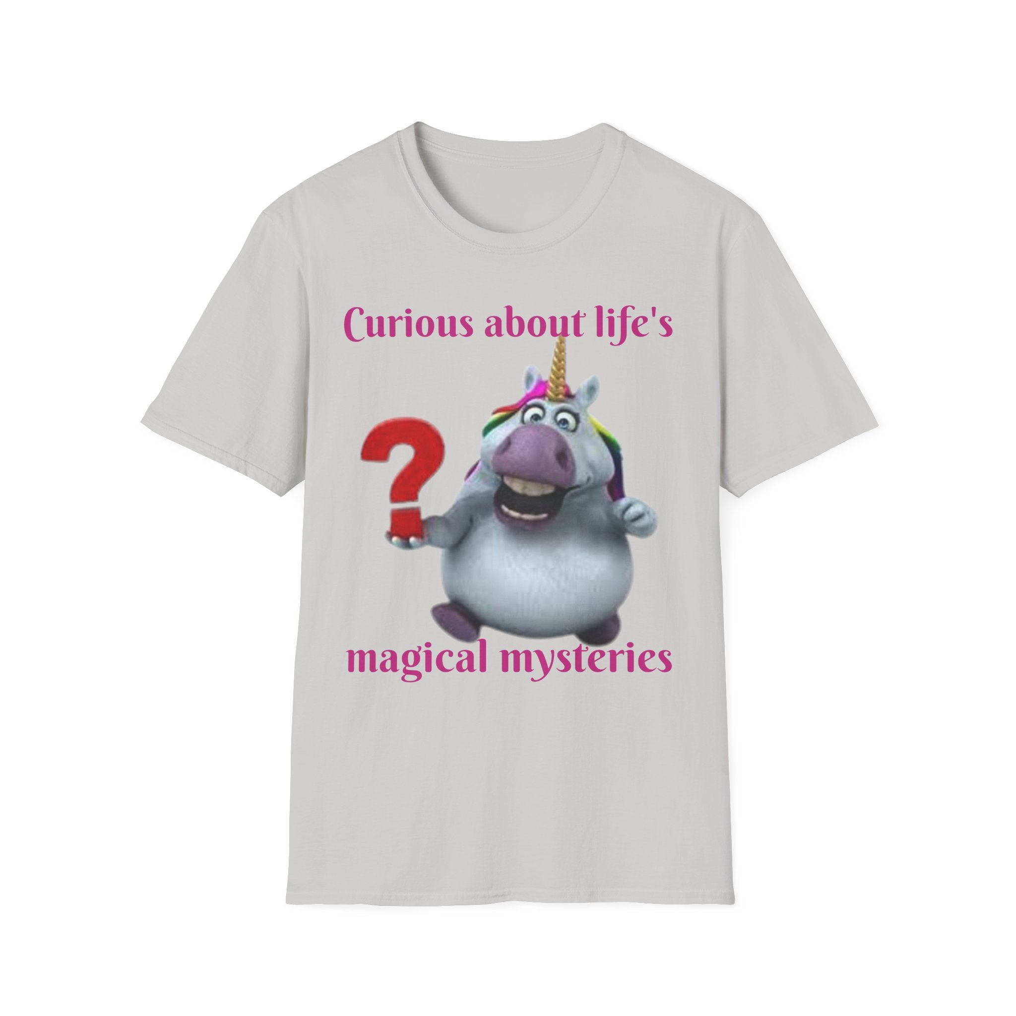 Curious About Life's Magical Mysteries Unicorn Unisex Softstyle T-Shirt