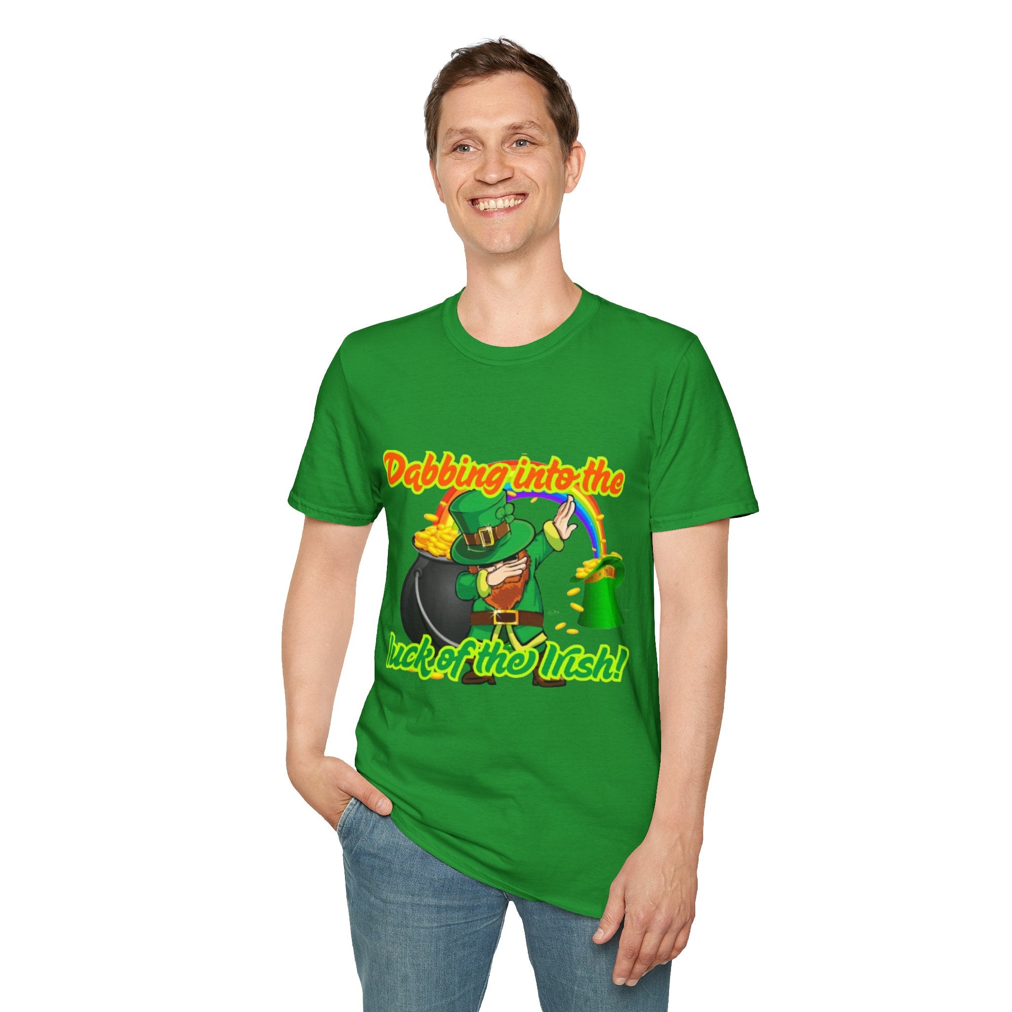Dabbing Into The Luck Of The Irish! Unisex Unisex T-Shirt