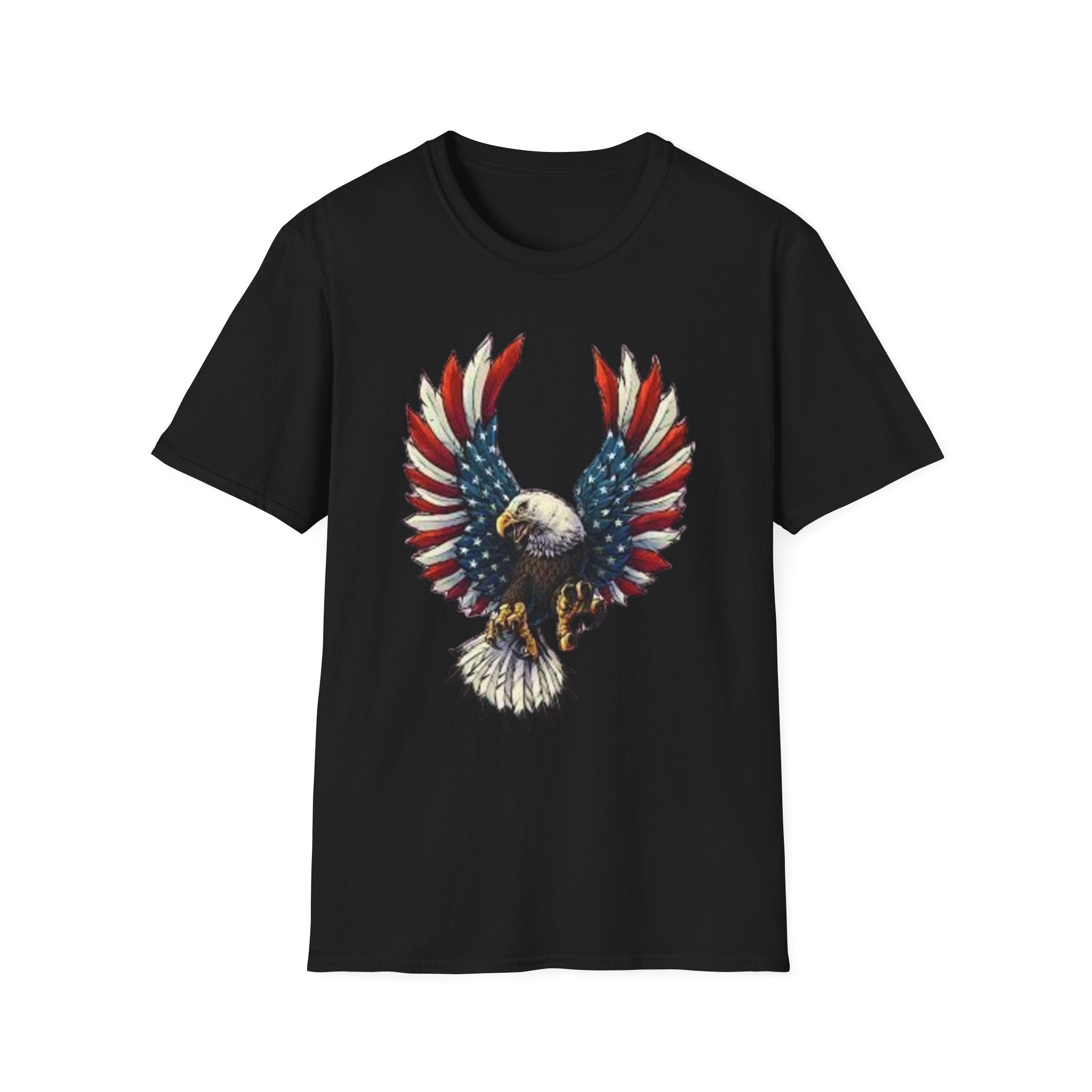 Patriotic Eagle Unisex Softstyle T-Shirt