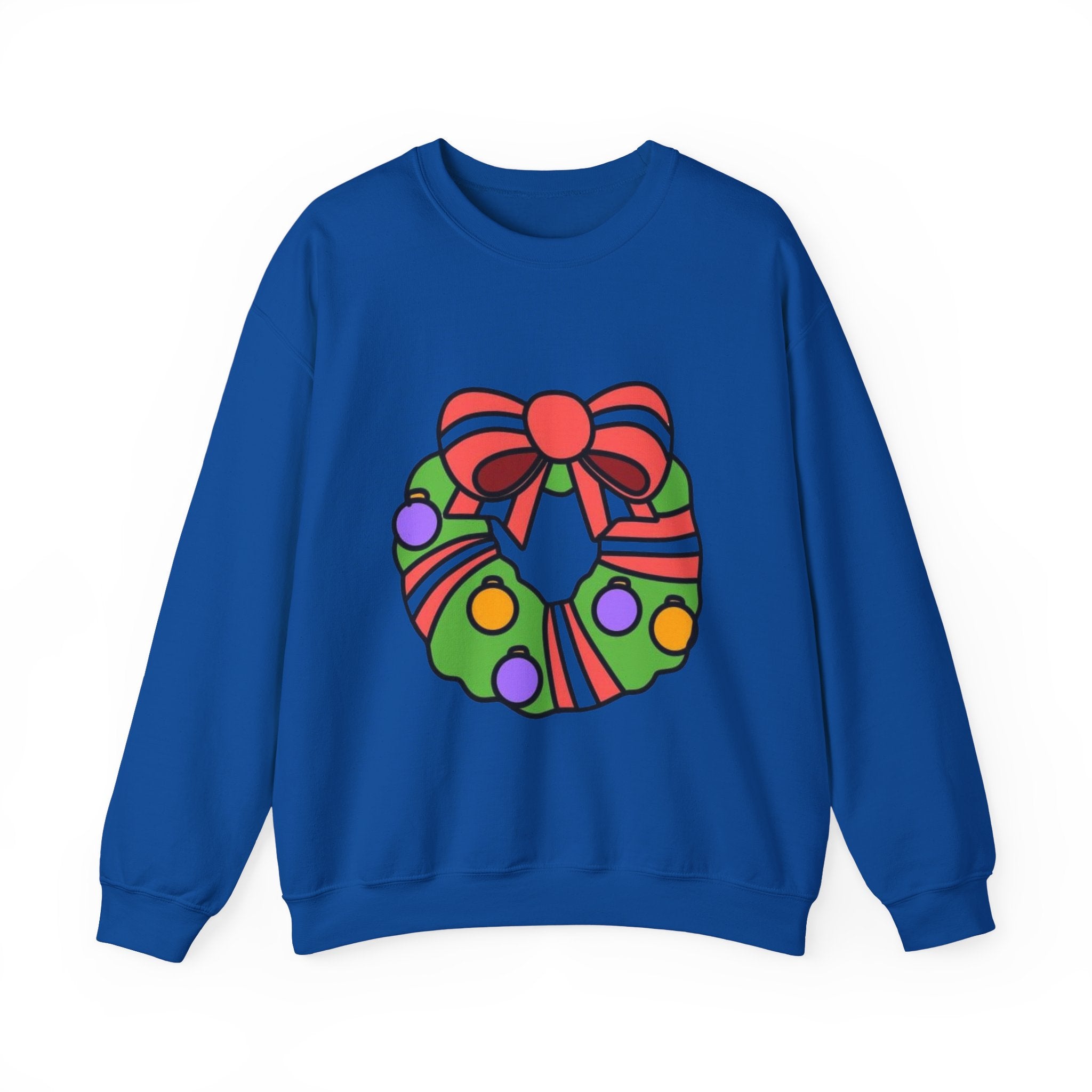 Holiday Wreath Unisex Heavy Blend™ Crewneck Sweatshirt