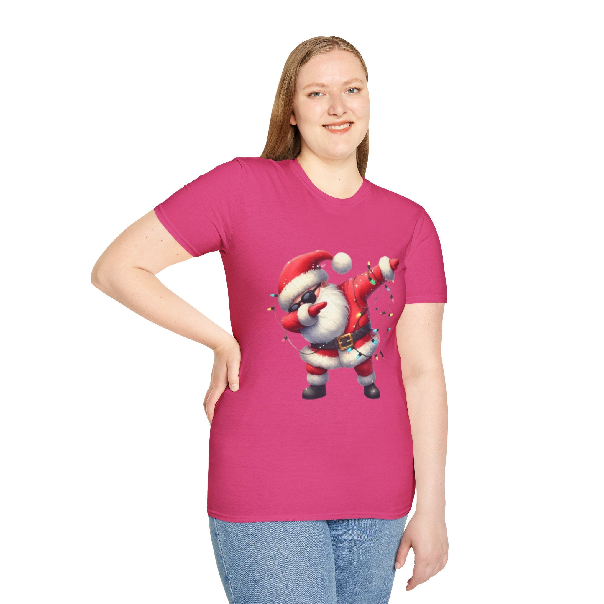 Dabbing Santa Unisex Softstyle T-Shirt