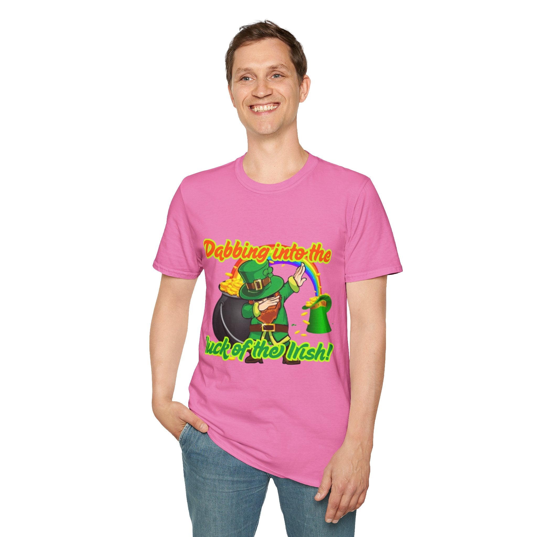 Dabbing Into The Luck Of The Irish! Unisex Unisex T-Shirt
