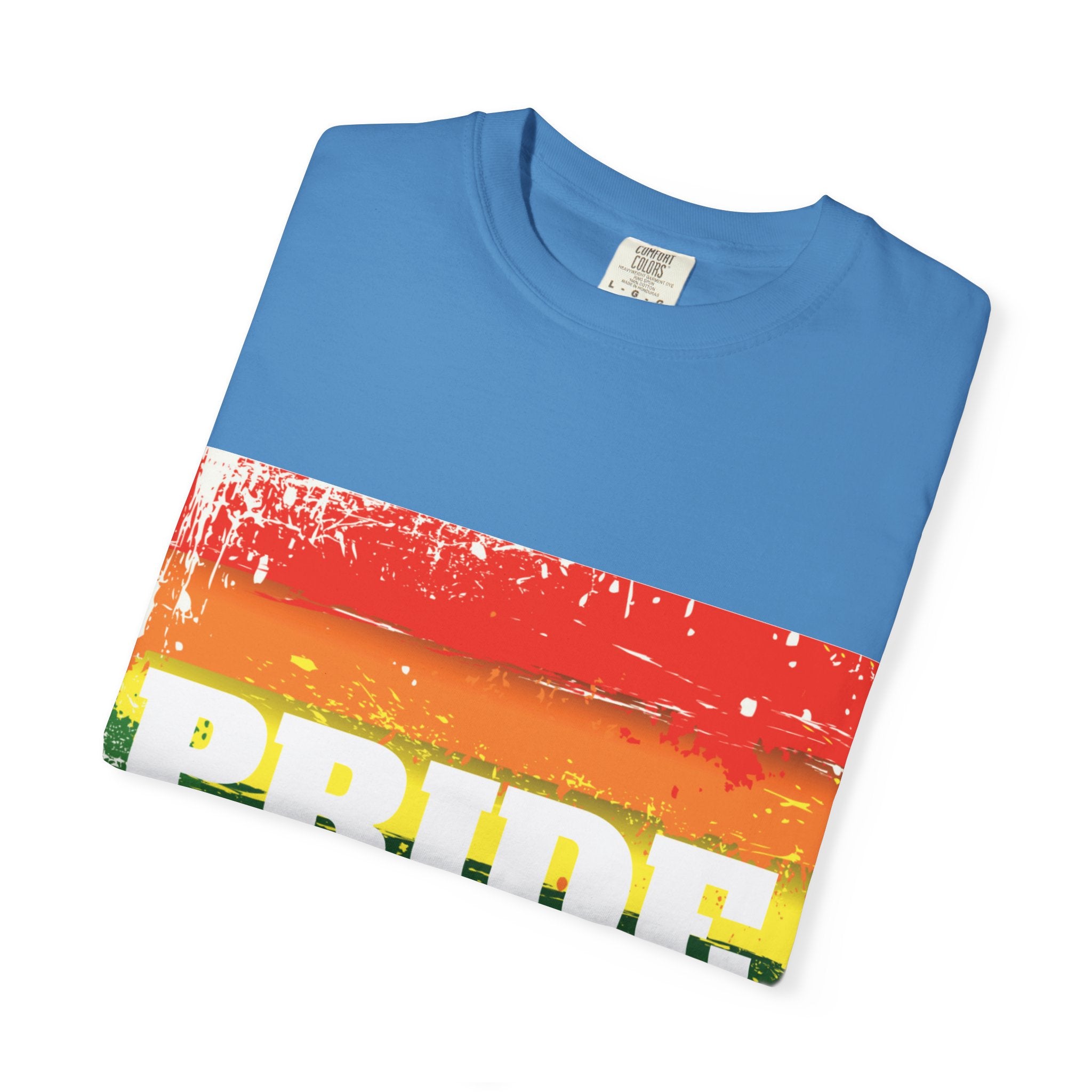 Pride Rainbow Unisex Garment-Dyed T-Shirt