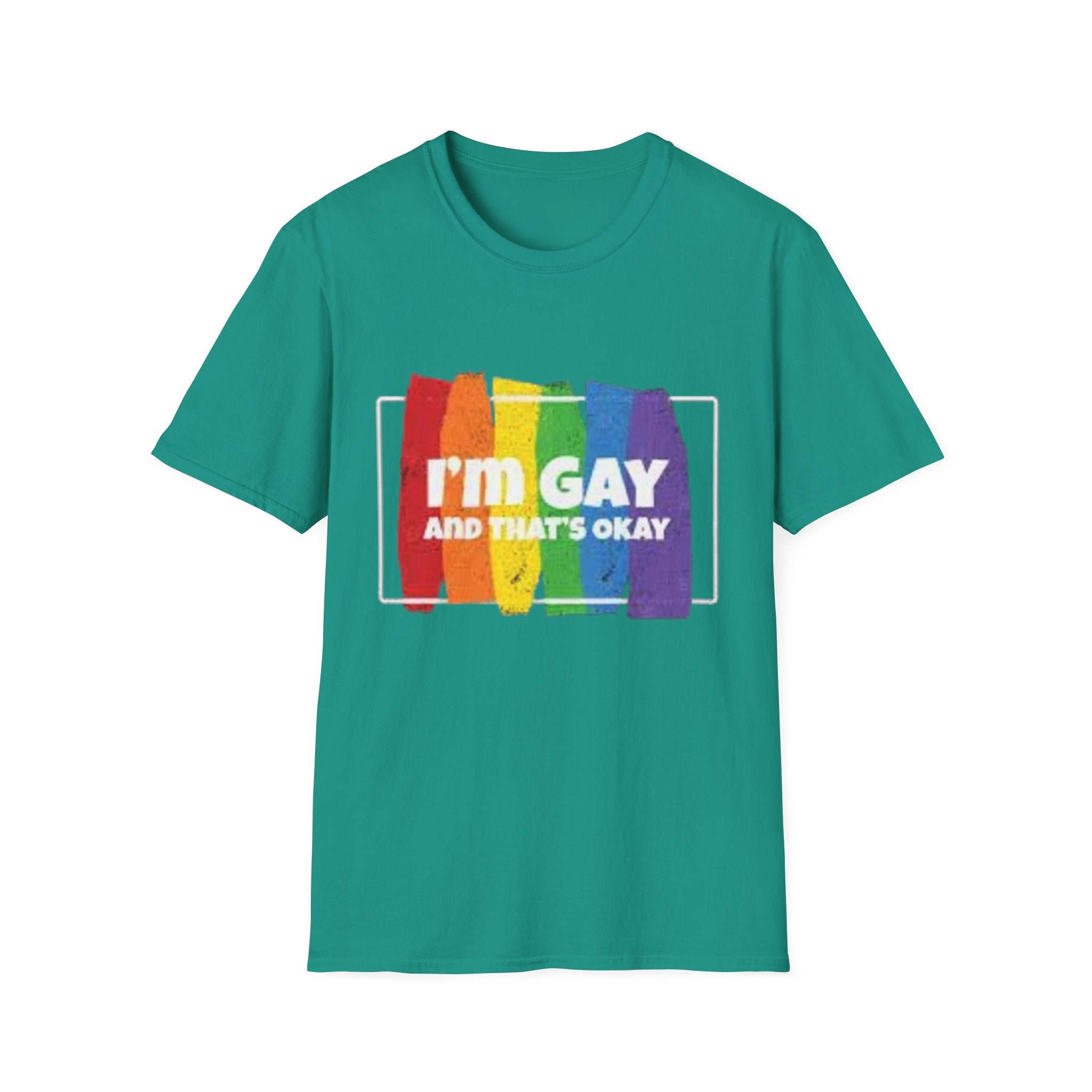 I'm GAY And That's Okay Unisex Softstyle T-Shirt