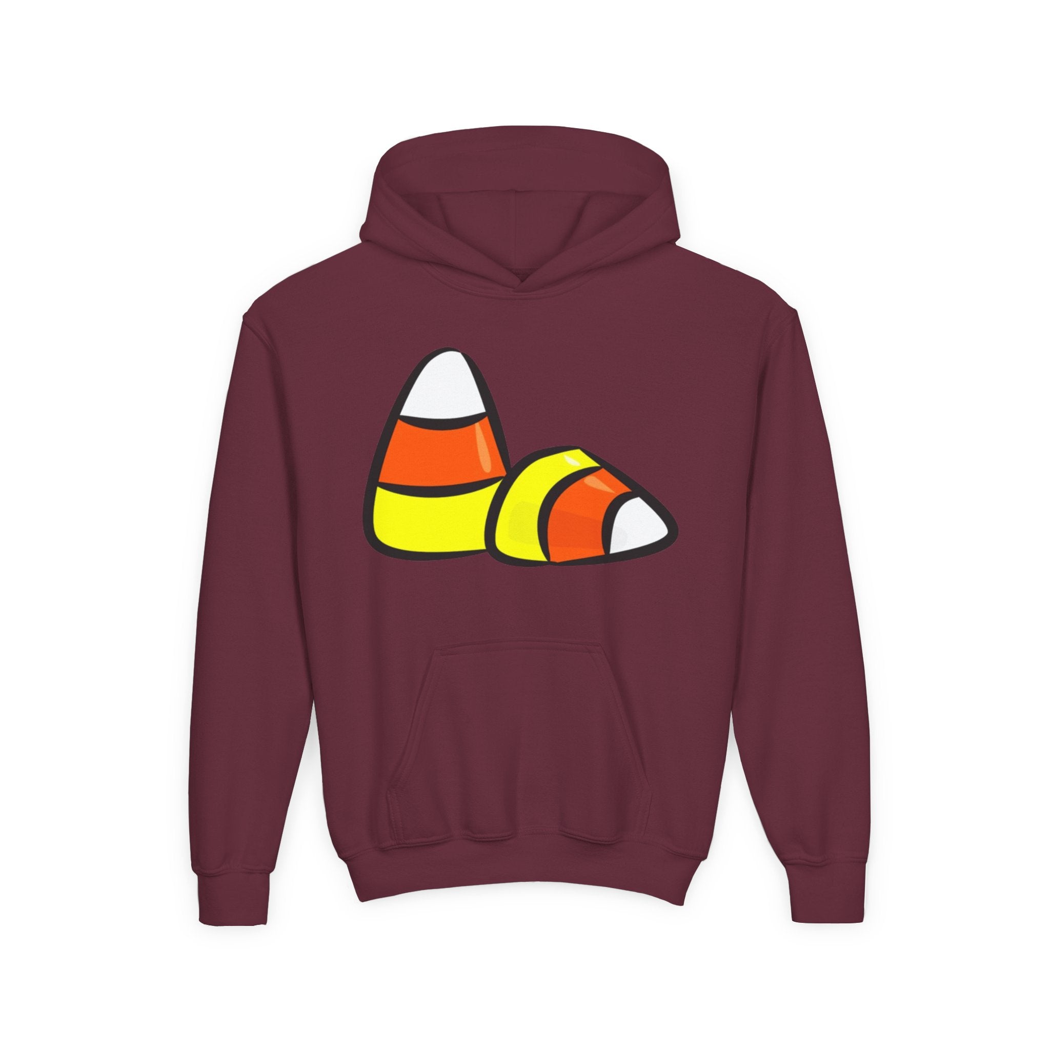 Halloween Candy Corn Youth Heavy Blend Hooded Sweatshirt