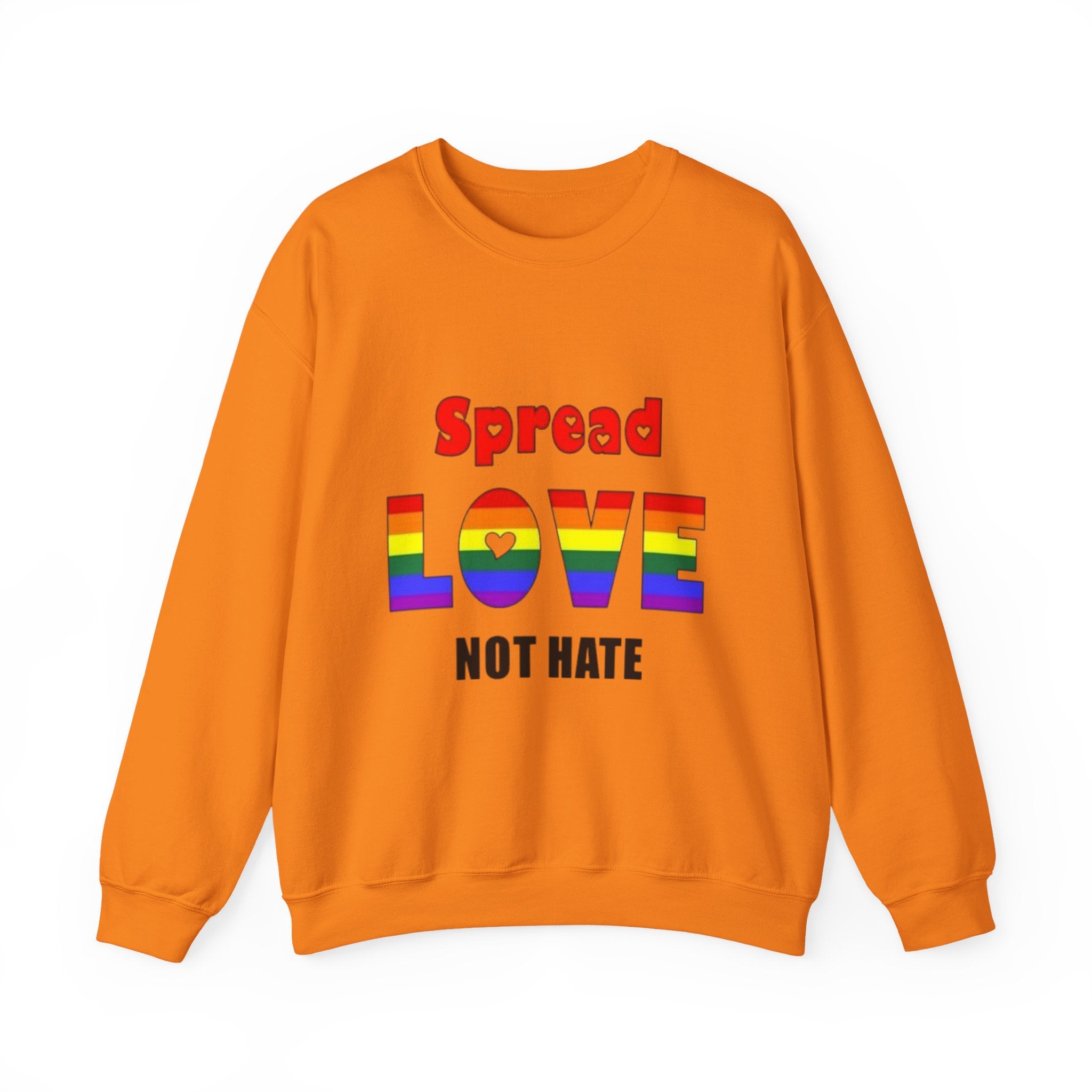 Spread Love Not Hate Unisex Crewneck Sweatshirt