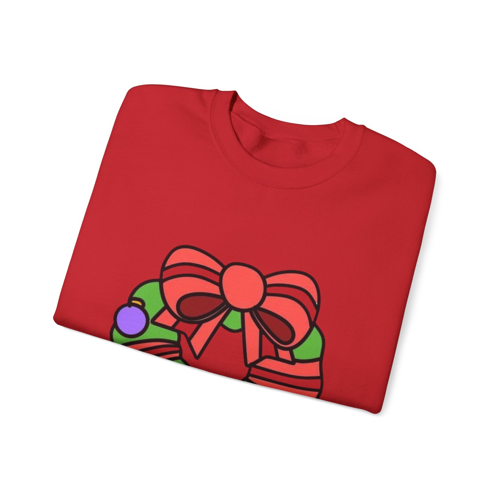 Holiday Wreath Unisex Heavy Blend™ Crewneck Sweatshirt