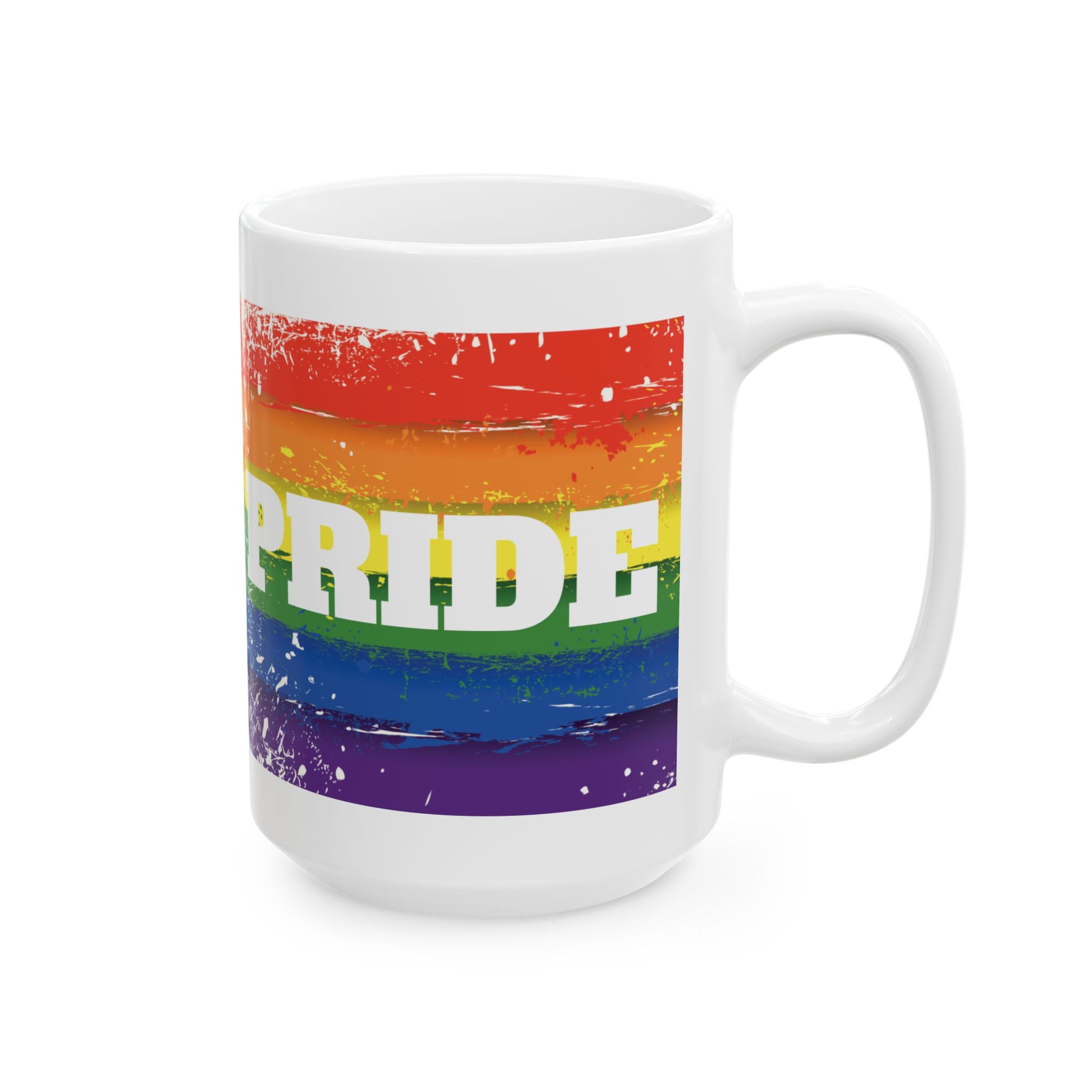 Pride Rainbow Ceramic 11/15 oz Mug
